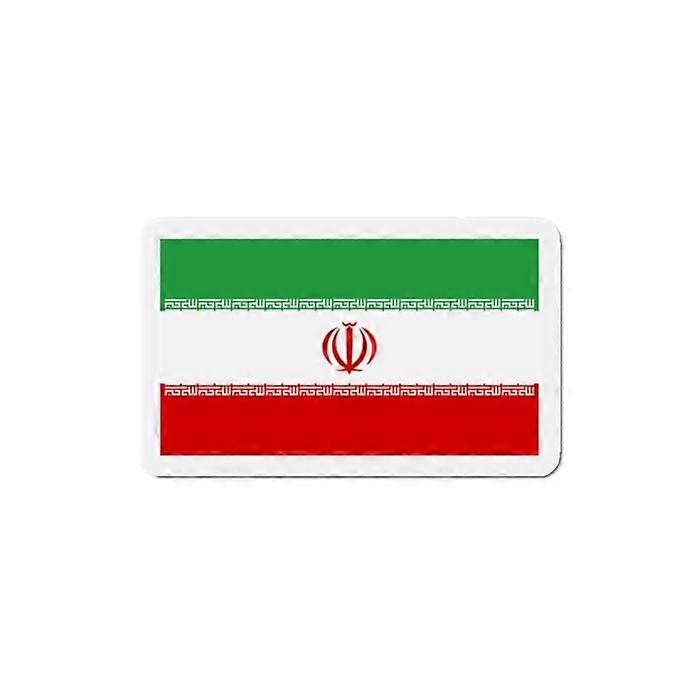 "Iran Flag Magnet - Multicolor - 8 cm - 50 pieces - Synthetic resin - Mixed"