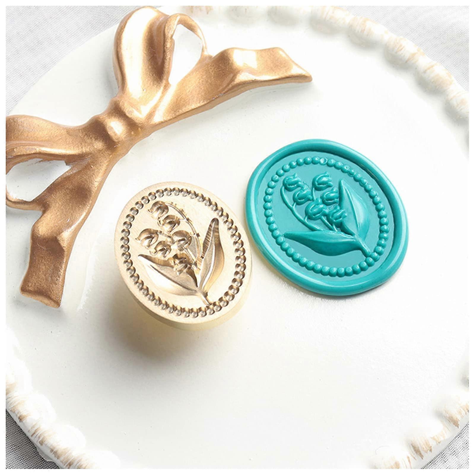 3D Embossed Wax Seal Stamp with Floral Relief Design for Cards, Envelopes, Wedding Invitations, Gift Wrapping, and Scrapbooking (Size: 2)