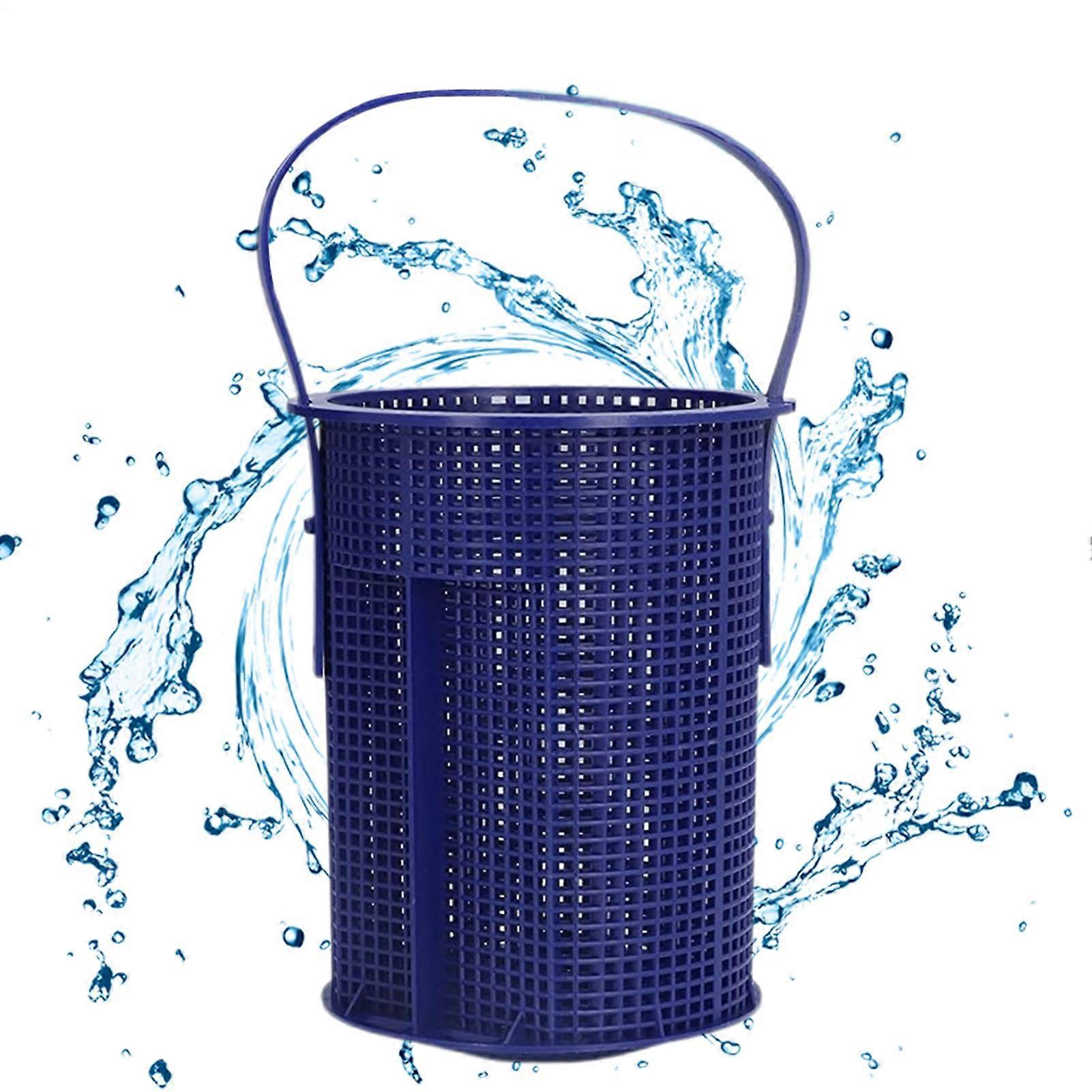 Pool pump filter basket with handle  Robust leafcatching system for family use