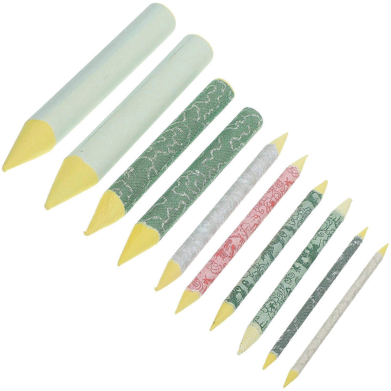 Rice Paper Blending Stumps Smudge Sticks Drawing Texture and Patterns Sketch Tools for Artists 15.5x2.2x2.2cm Mixing Colors 10Pcs