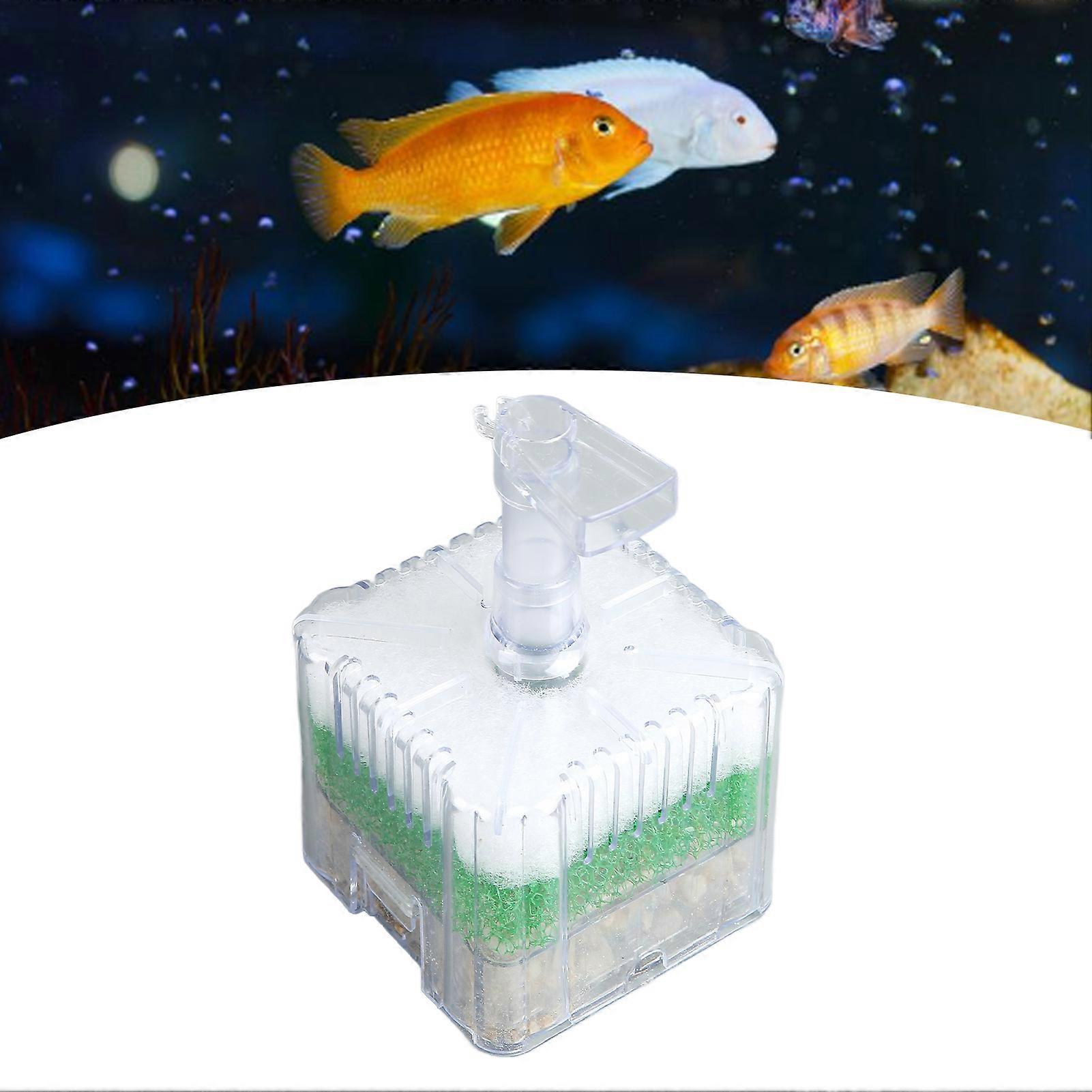 Aquarium Sponge Air Driven Filter Mini Multi Layer Filtration Fish Tank Biochemical Sponge Filter 