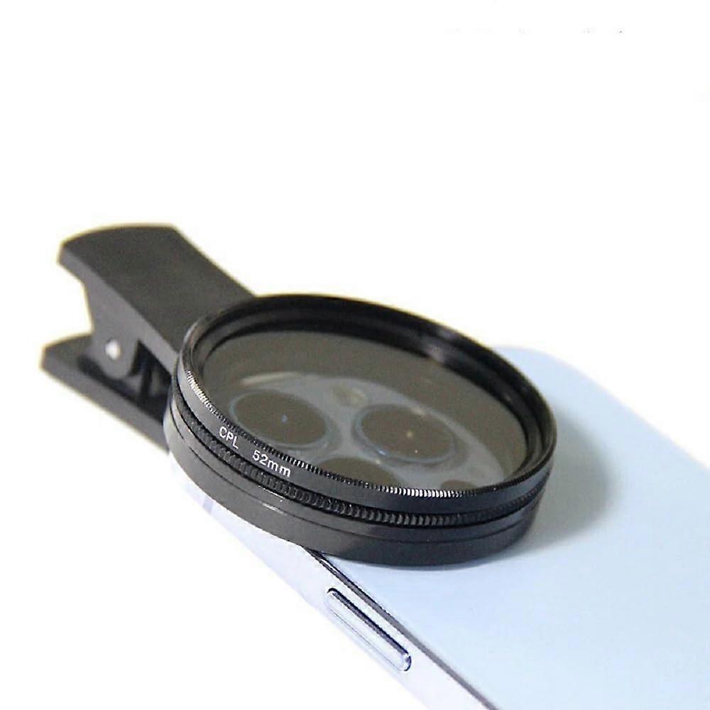 CPL Camera Lens Filter Clip for All Mobile Phones Universal Slim Round Polarizing Filter 1 Pack