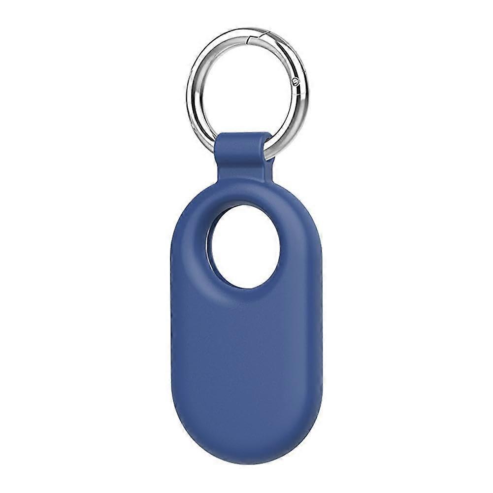 Samsung Galaxy SmartTag 2 Locator Tracker Case Key Fob Lost Cover Sleeve Case Protective Pendant for Smart Tracker Dark Blue 1 Pack