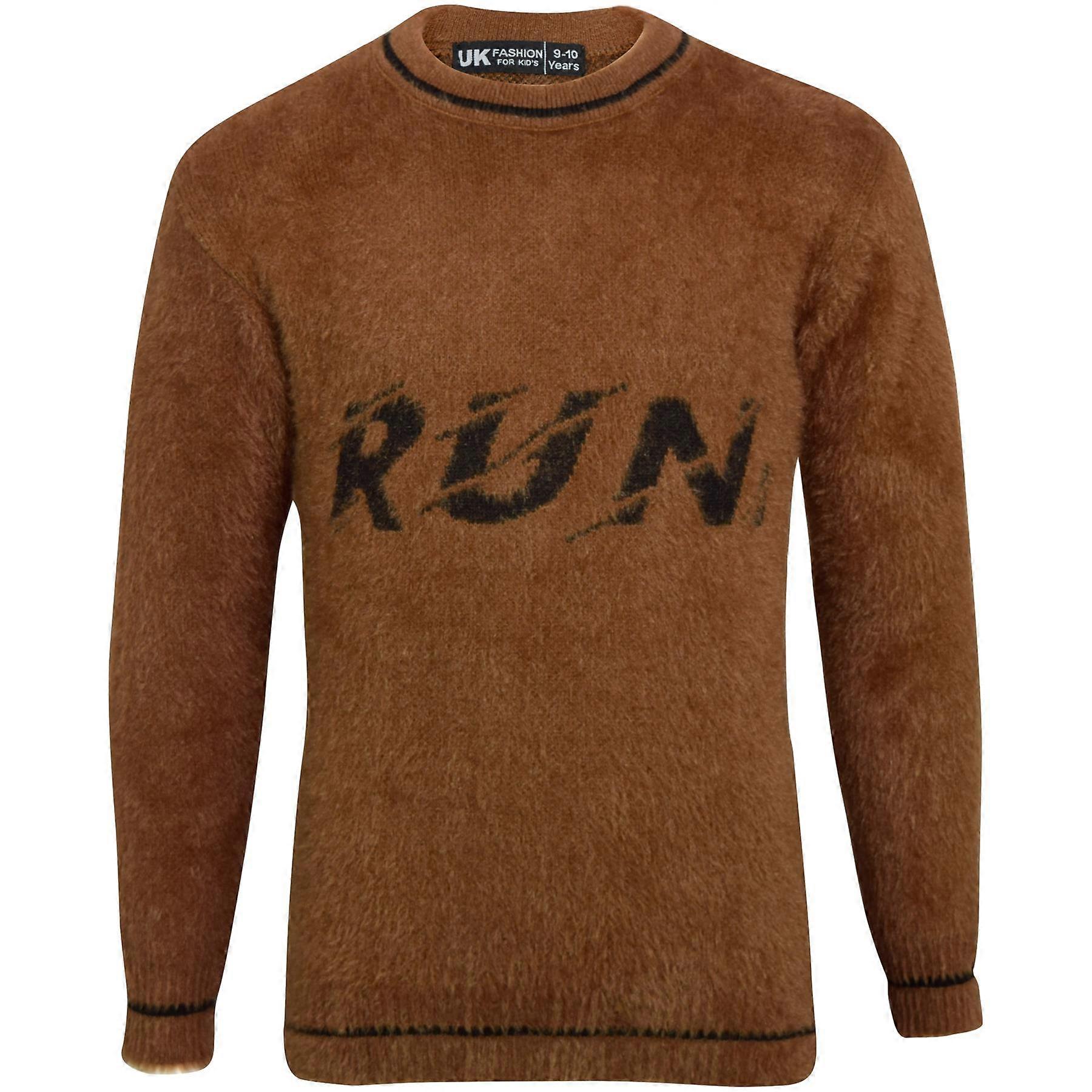 A2Z 4 Kids Boys Wool Jumper Crew Neck Sweatshirt Top Long Sleeve Sweater T-Shirt