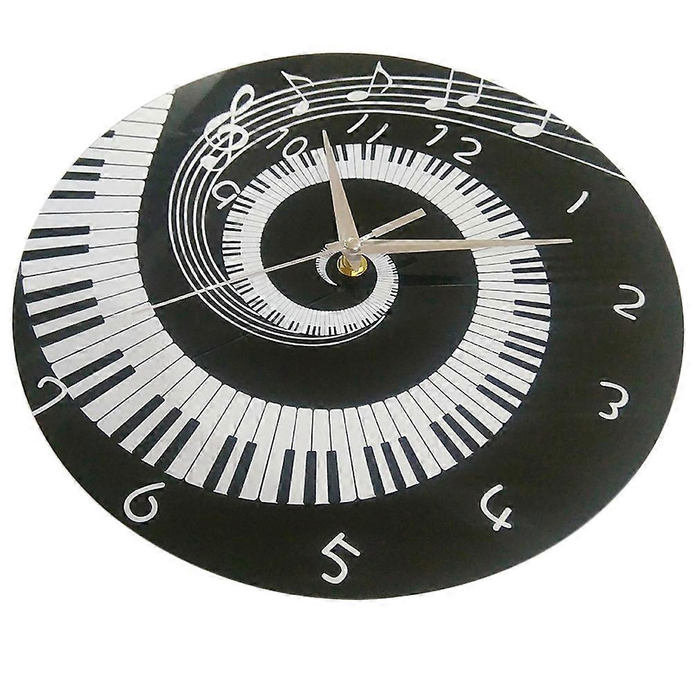 Acrylic Wall Clock for Home with Clear Numbers and Silent Mechanism Multi Color 12 Inch