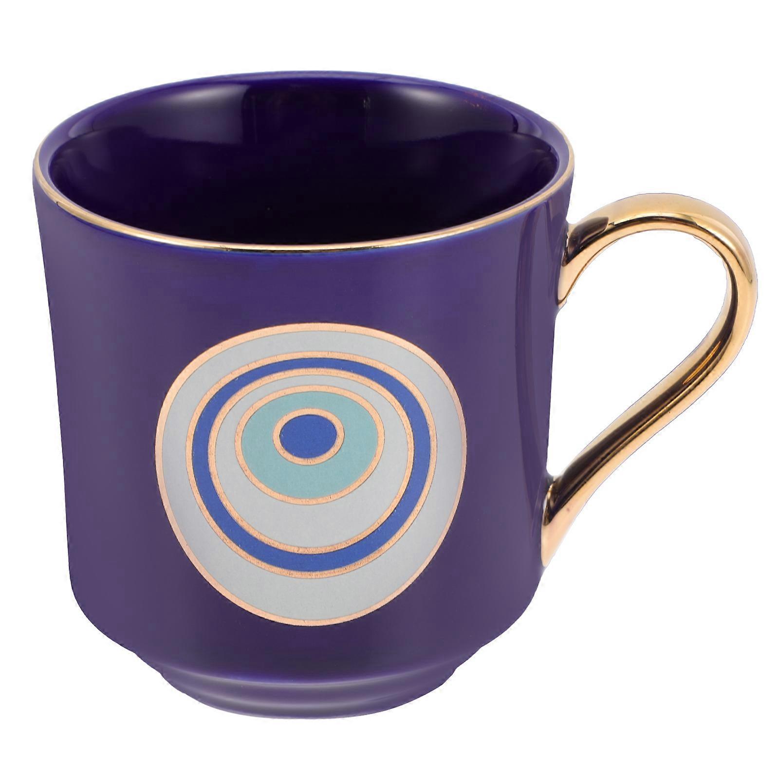 Eye Ceramic Mug 2pcs Coffee Milk Drinking Cups for Home Office