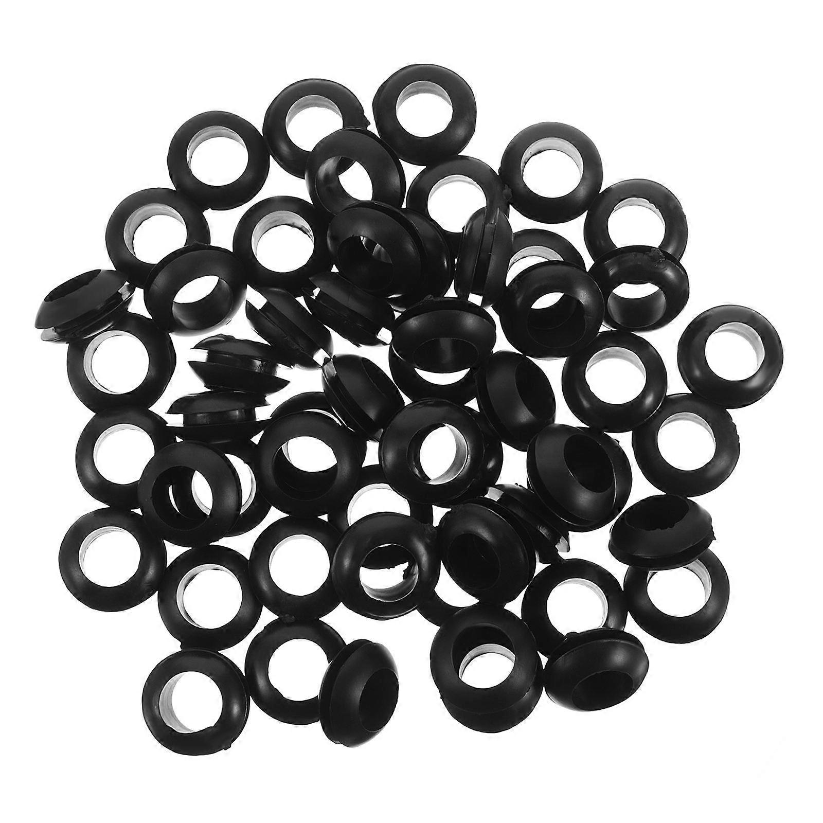 メイソンジャー用シリコンガスケット漏れ防止再利用可能なゴム製シールブラック50個は装飾シーンに適合します