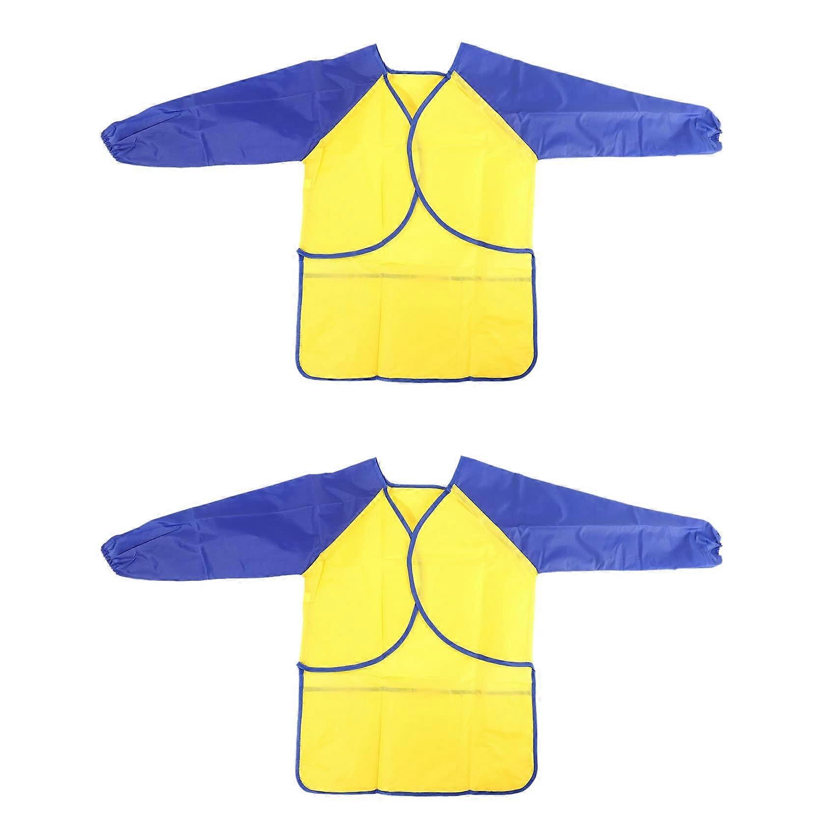 2 x Children's Baby Toddler Waterproof Play Apron Art Smock (Colours and Brushes Not Included)