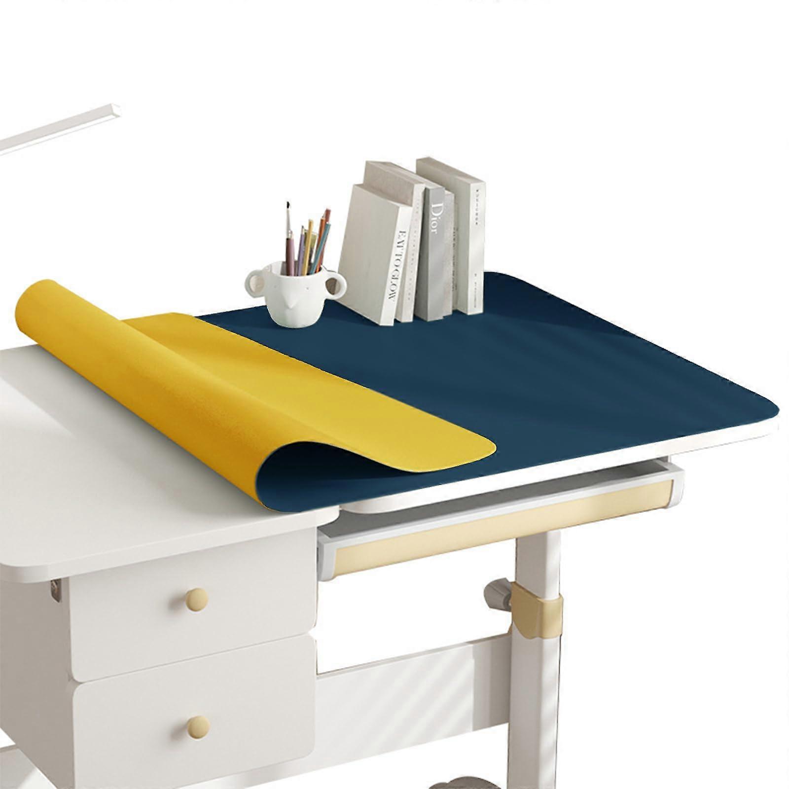 Table Mat Pack Of 2, 80 X 40 Cm, Non-Slip PVC Desk Mat With Buckle, Waterproof Laptop Desk Mat For Office And Home