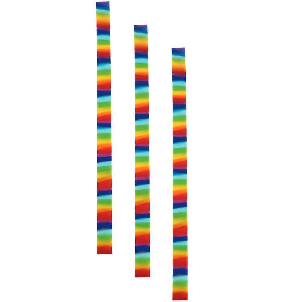 Rainbow Elastic Towel Bands Set of 3 Windproof & Wear Resistant Silicone Straps for Beach Chairs, Pool, Cruise & Outdoor Use