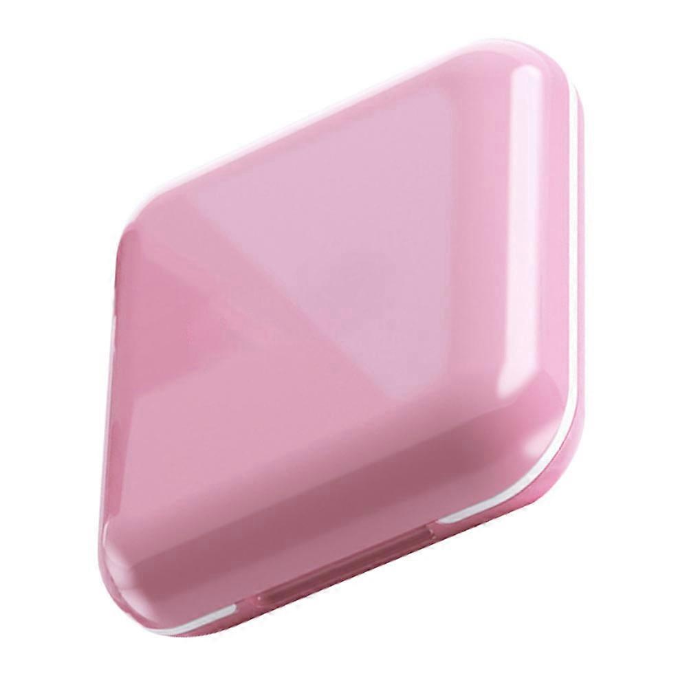 Small Weekly Pill Case Portable Organizer for Adults Travel Use Pink Color 1Pack