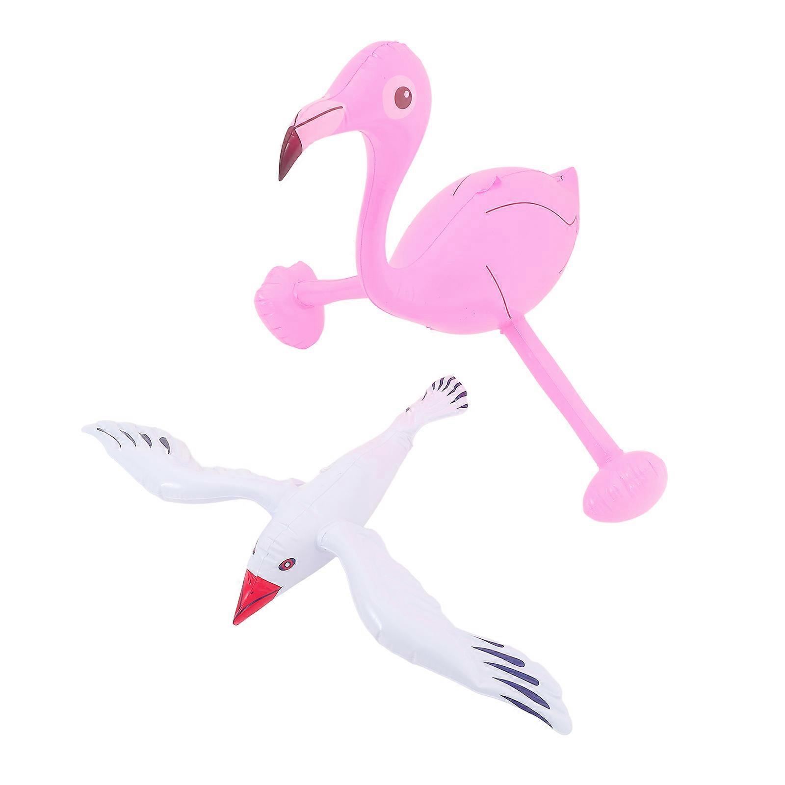Inflatable Seagull Toy For Birthday Parties Beach Inflatables Rubber Material Seagull Shape 50.00X45.00X1.00cm 2Pcs