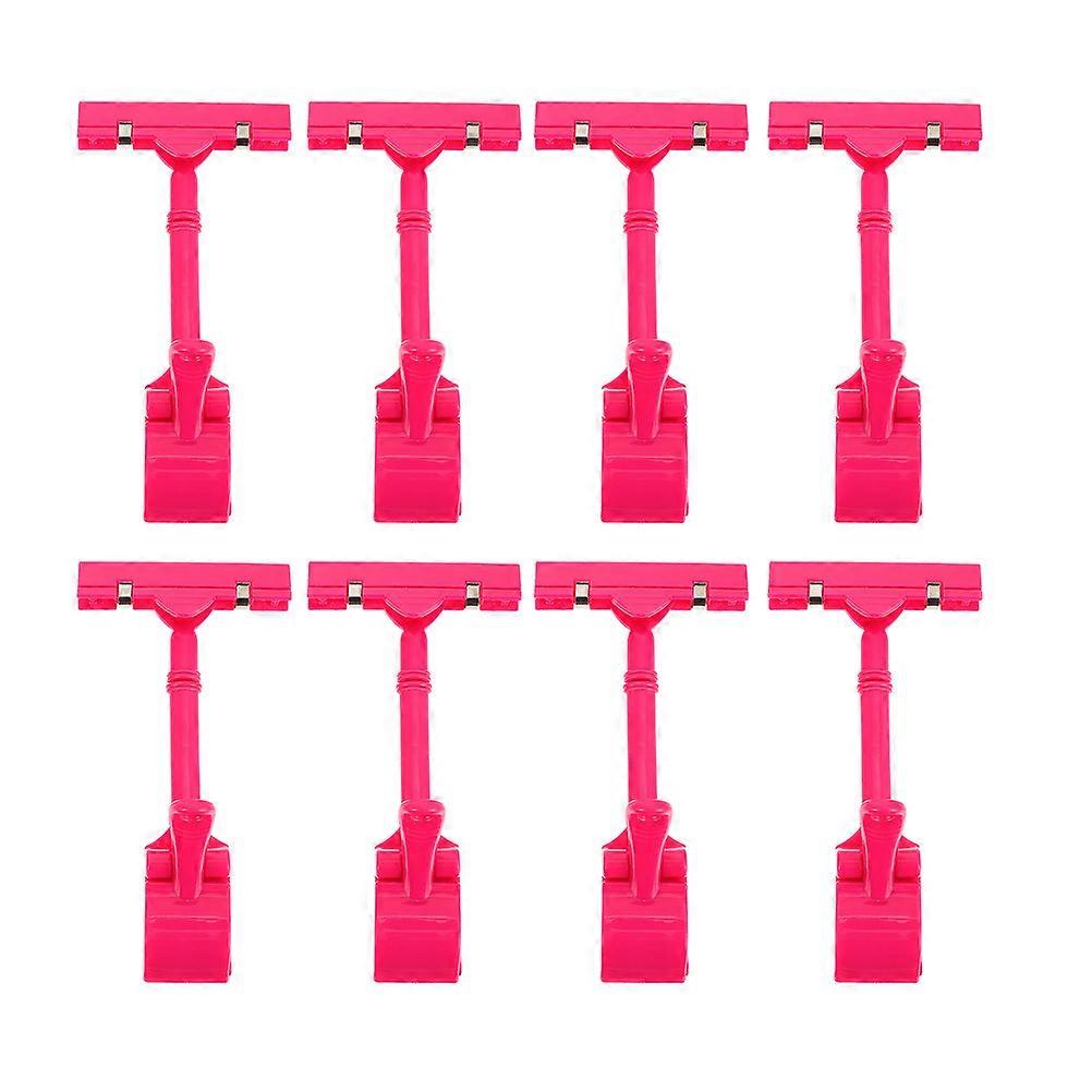 Sign Clips Long-Lasting for Displaying Notes Plastic Material 17X8.5cm 8Pcs