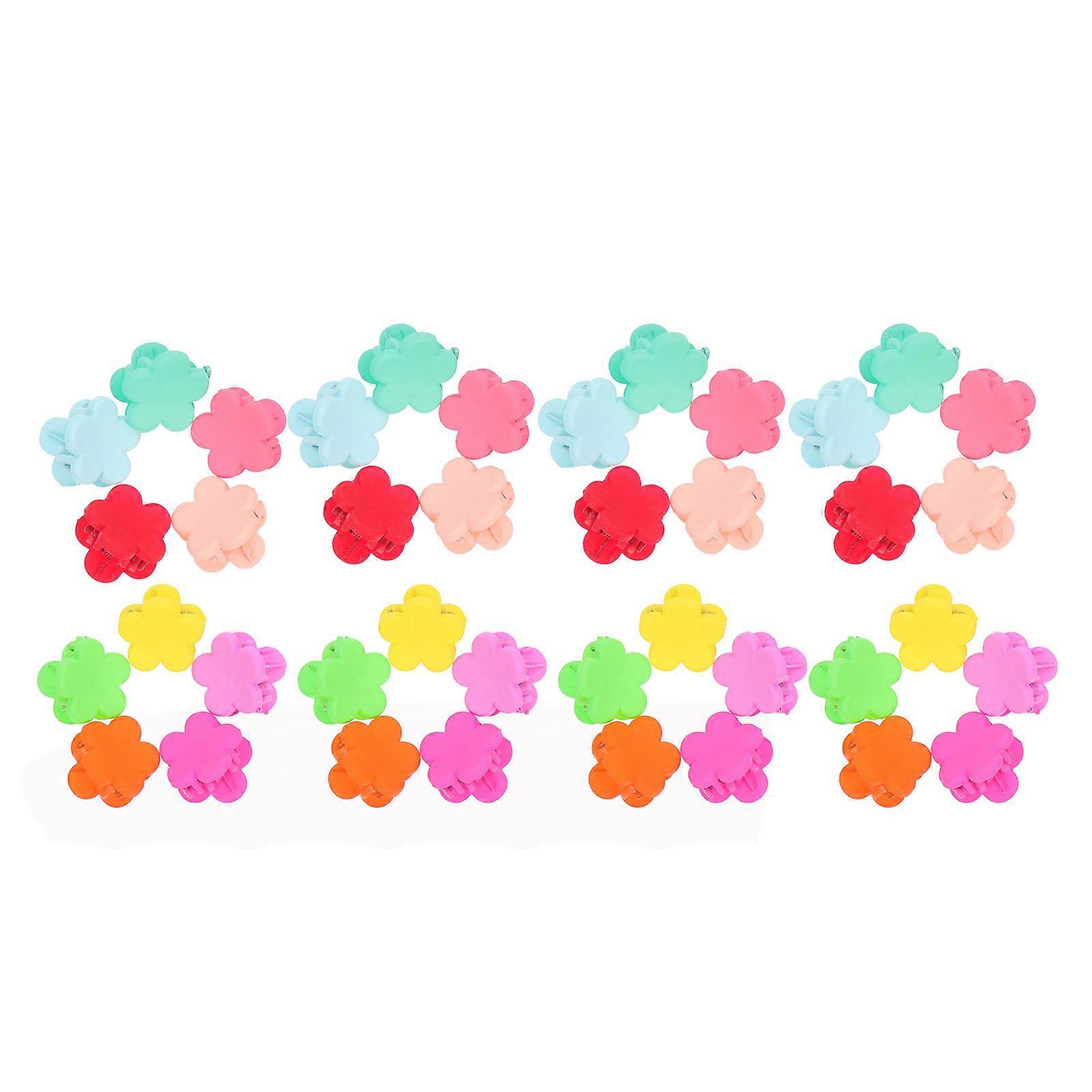 גזירת שיער עמידה 80 יחידות אביזרי ילדים קטנים צורת פרח לביצועי במה