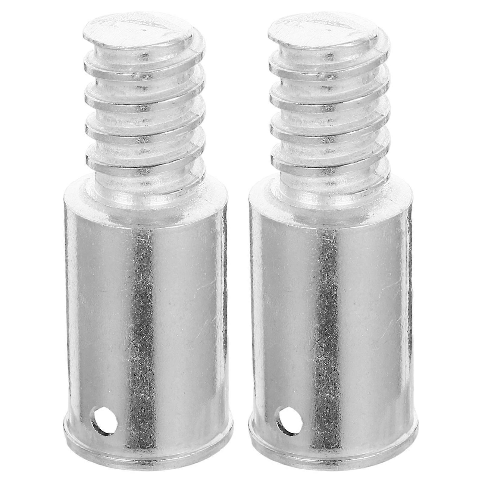 Metal Threaded Handle Tips for Mop Pole Repair Easy Installation, Compatible with Extension Poles and Various Rod Tools for Home and Office Cleaning
