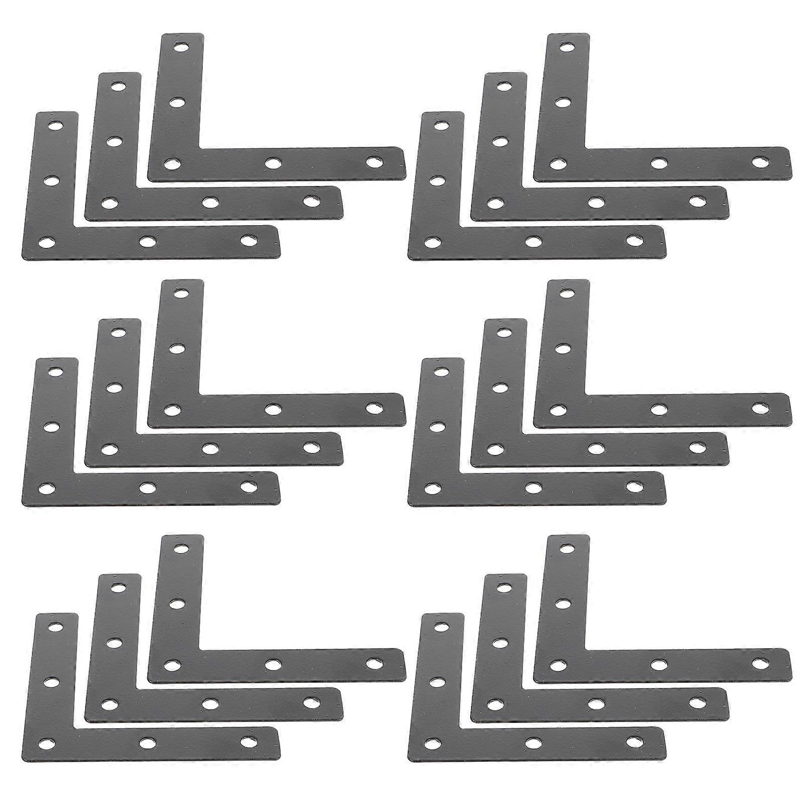 Small Right Angle Bracket Metal Corner Brackets Mending Plates Load-Bearing Support DIY Enthusiasts 20Pcs