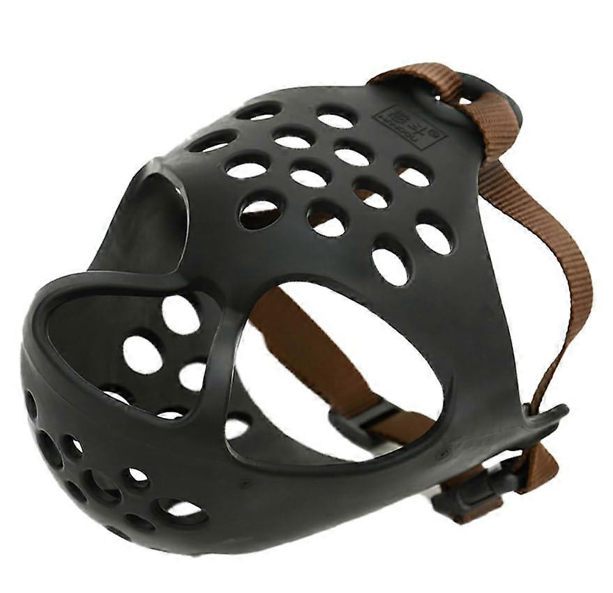Dog muzzle, muzzle for dogs, breathable, black, head circumference 27–48 cm (3843cm) 3843cm black.