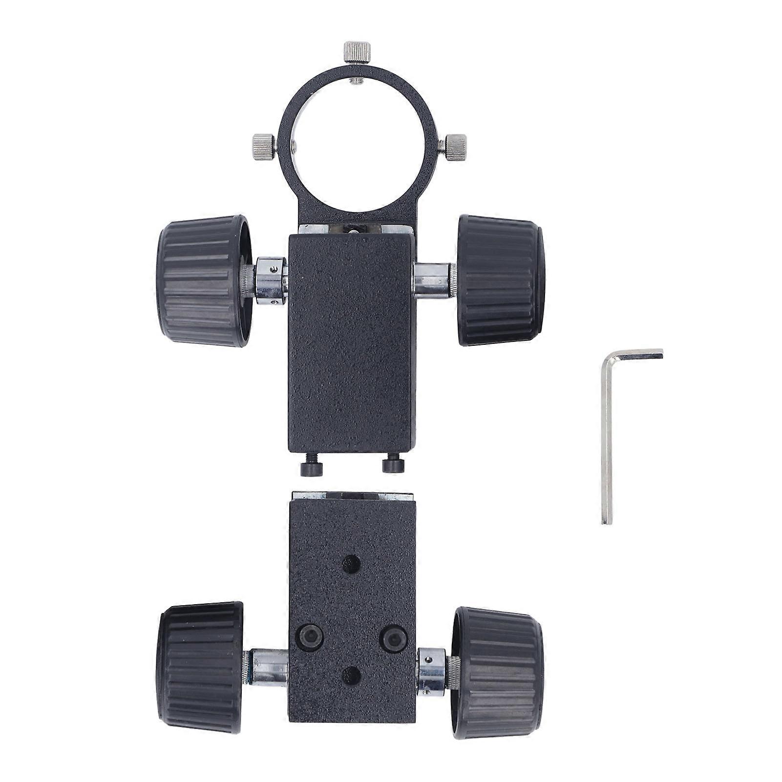 Microscope Adjustment Bracket Rigid Tabletop Mount Stand XY Horizontal Vertical Adjustable Industrial Lens Holder for Precision Positioning