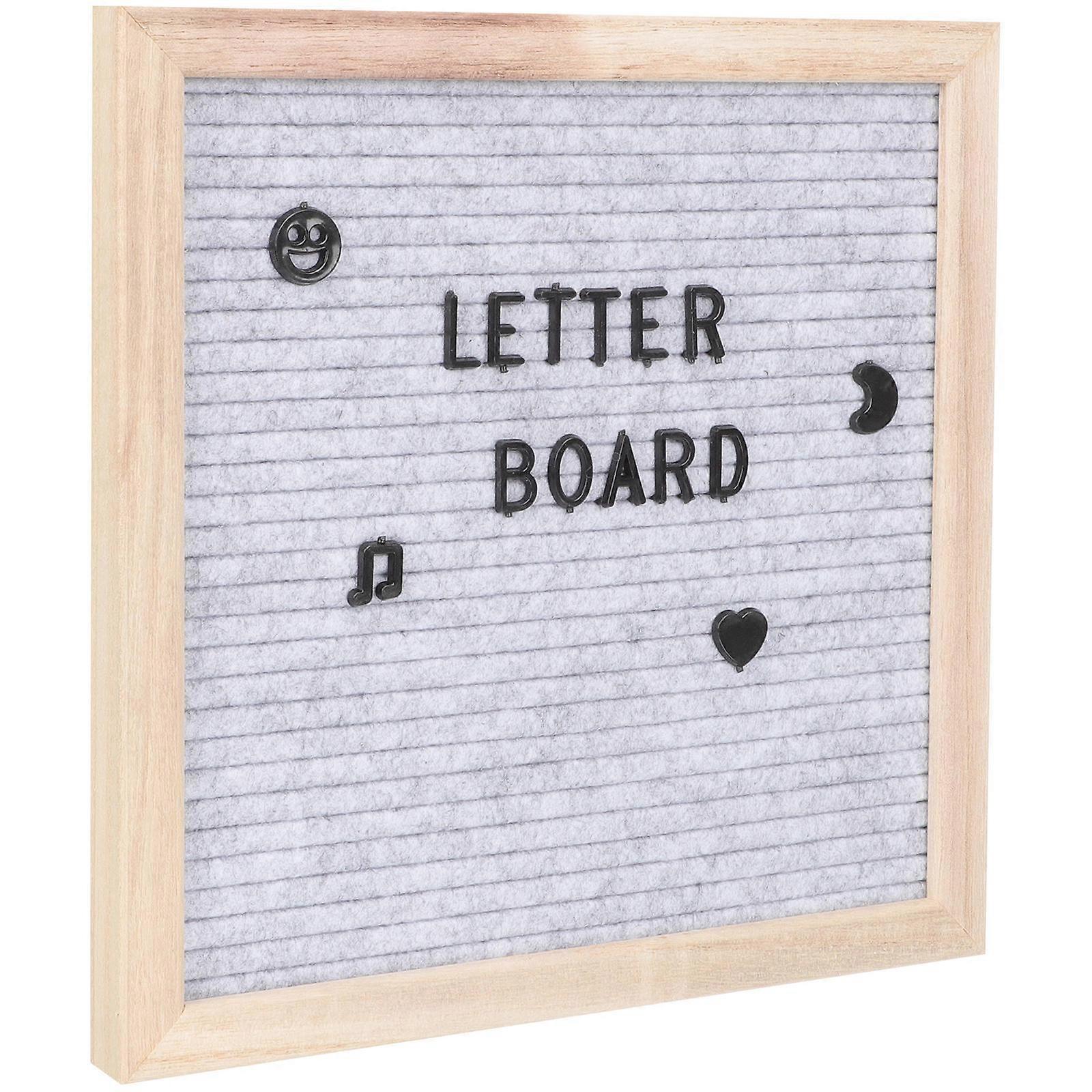 Letterboard Signs Rustic Style Home Use Classroom Decor Small Letter Board 25.40X25.40X2.00CM 1Set