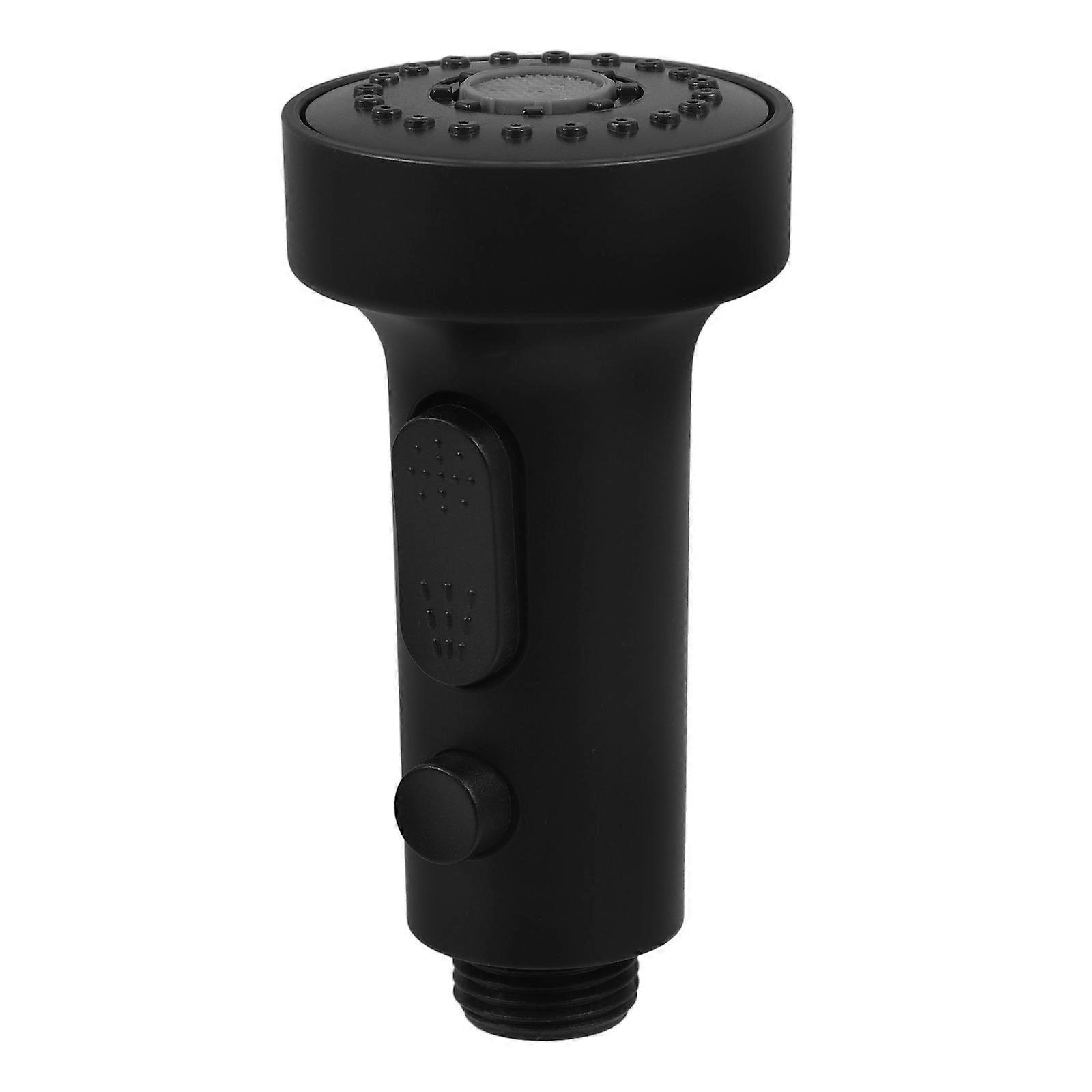 Sink Sprayer Attachment Double Water Modes No Leakage Rust Resistance Kitchen Faucet Accessory 10.6X5.4X5.4CM Black Easy Installation 1Pcs