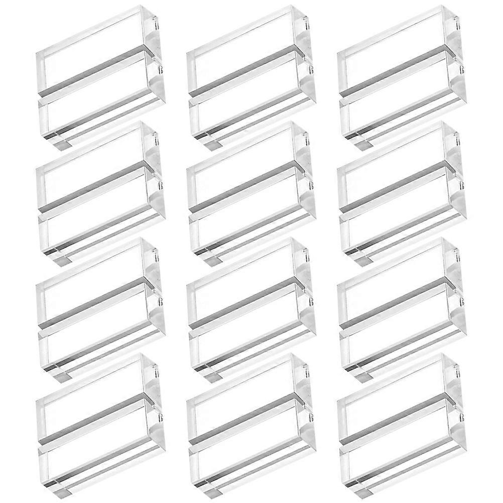 Clear Acrylic Card Display Stand for Wedding Banquets and Restaurants 12 Pcs Professionally