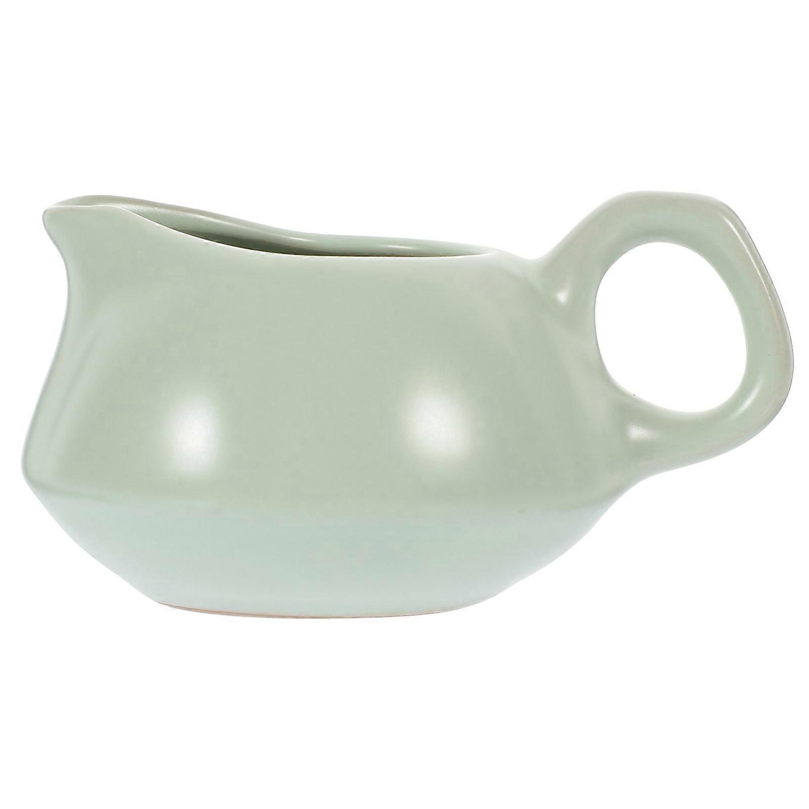 قارب صلصة مع مقبض قارب مرق السيراميك لعشاء عائلي عارض تصميم أنيق 1 مجموعة