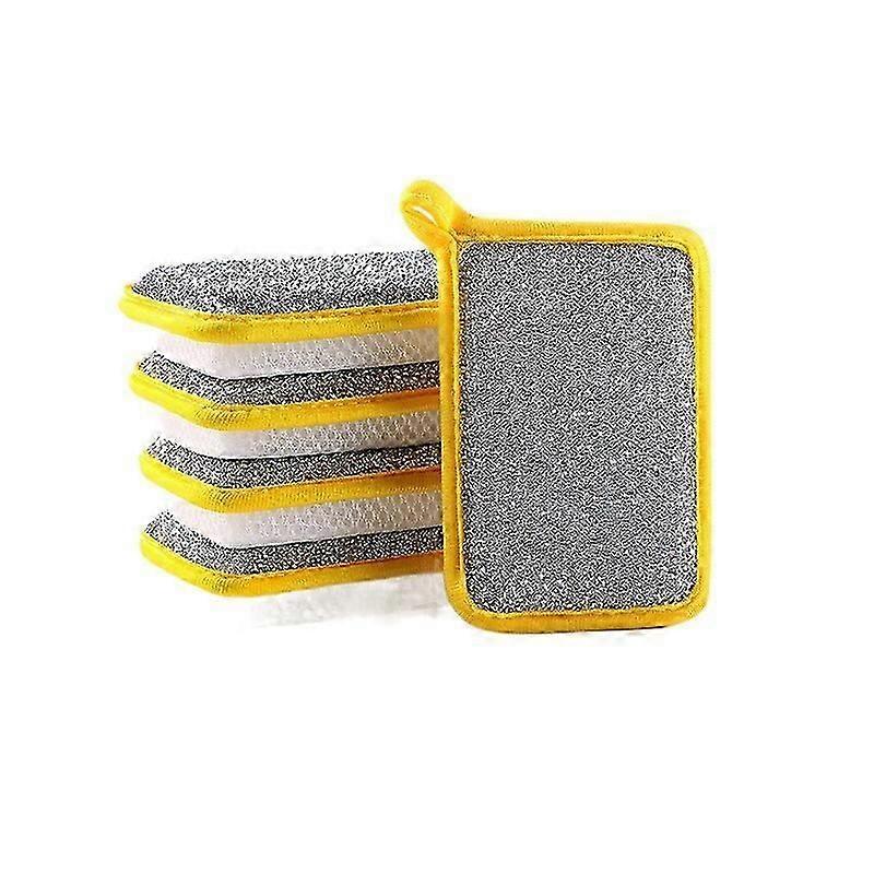 Efficient Double-Sided Dish Sponges 5-Pack for Kitchen Cleaning