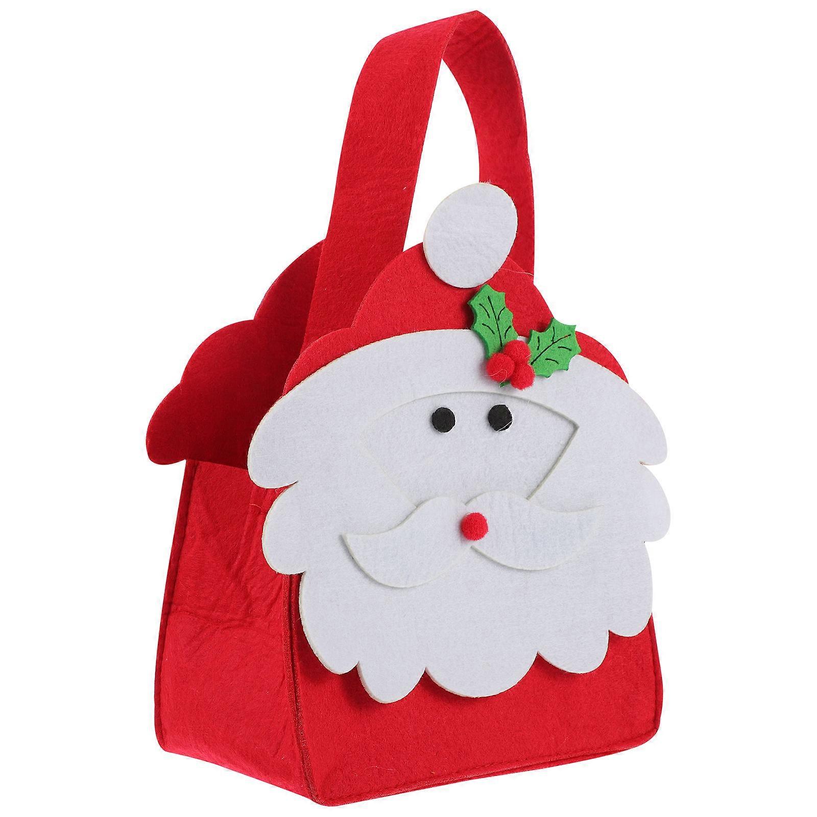 Felt Bags Christmas Gift Giving Present Bags Multi Purpose 30X19X9CM Lightweight Easy to Carry 1Pcs