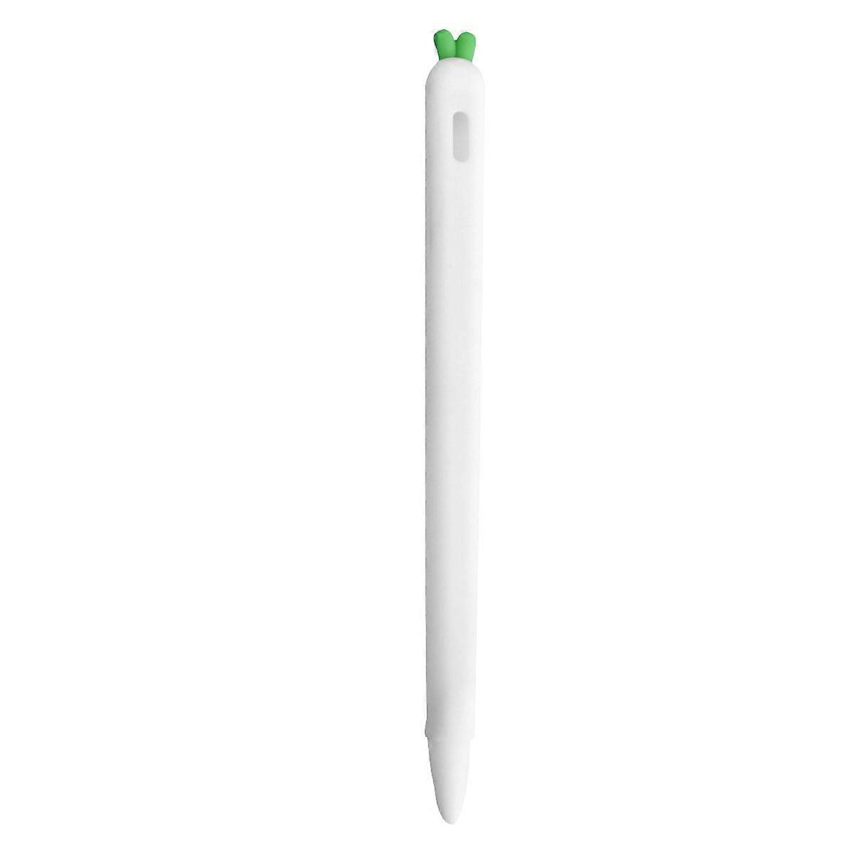 Silicone Stylus Protective Cover Sleeve for Stylus in White, Lightweight AntiSlip Texture,