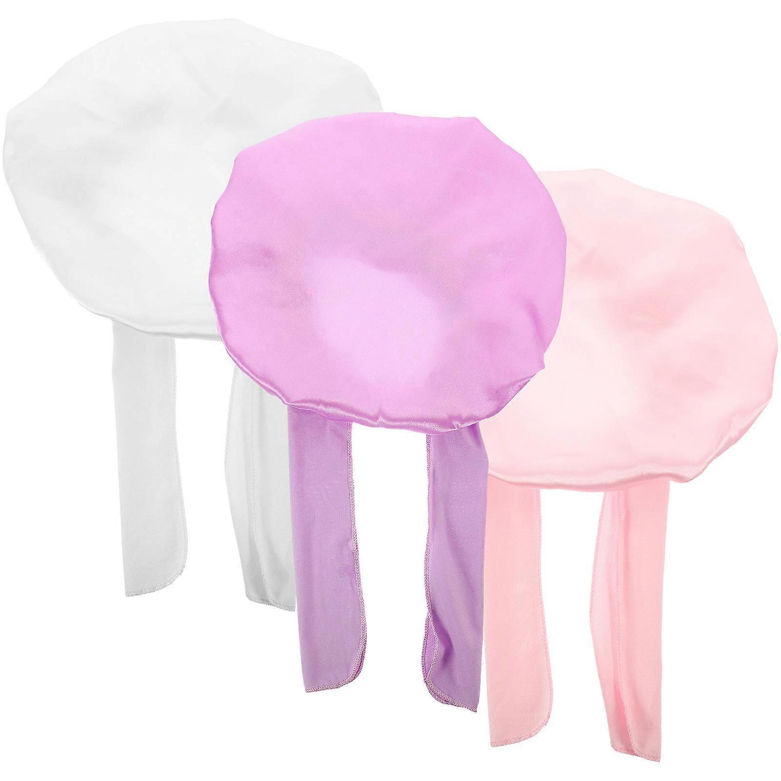 Toddler Hair Bonnet For Sleeping 3Pcs High Elastic Design Caps Home Use Comfortable Scalp Protection