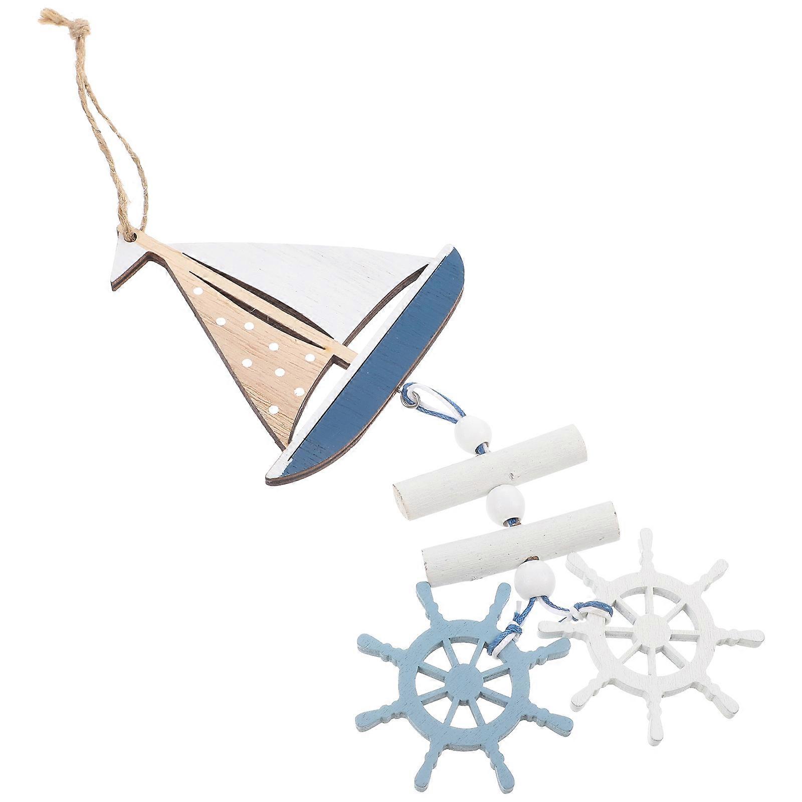 Marine Steering Wheel Pendant Ideal As Photo Props And Rustic Home Decor For Families 1Pack