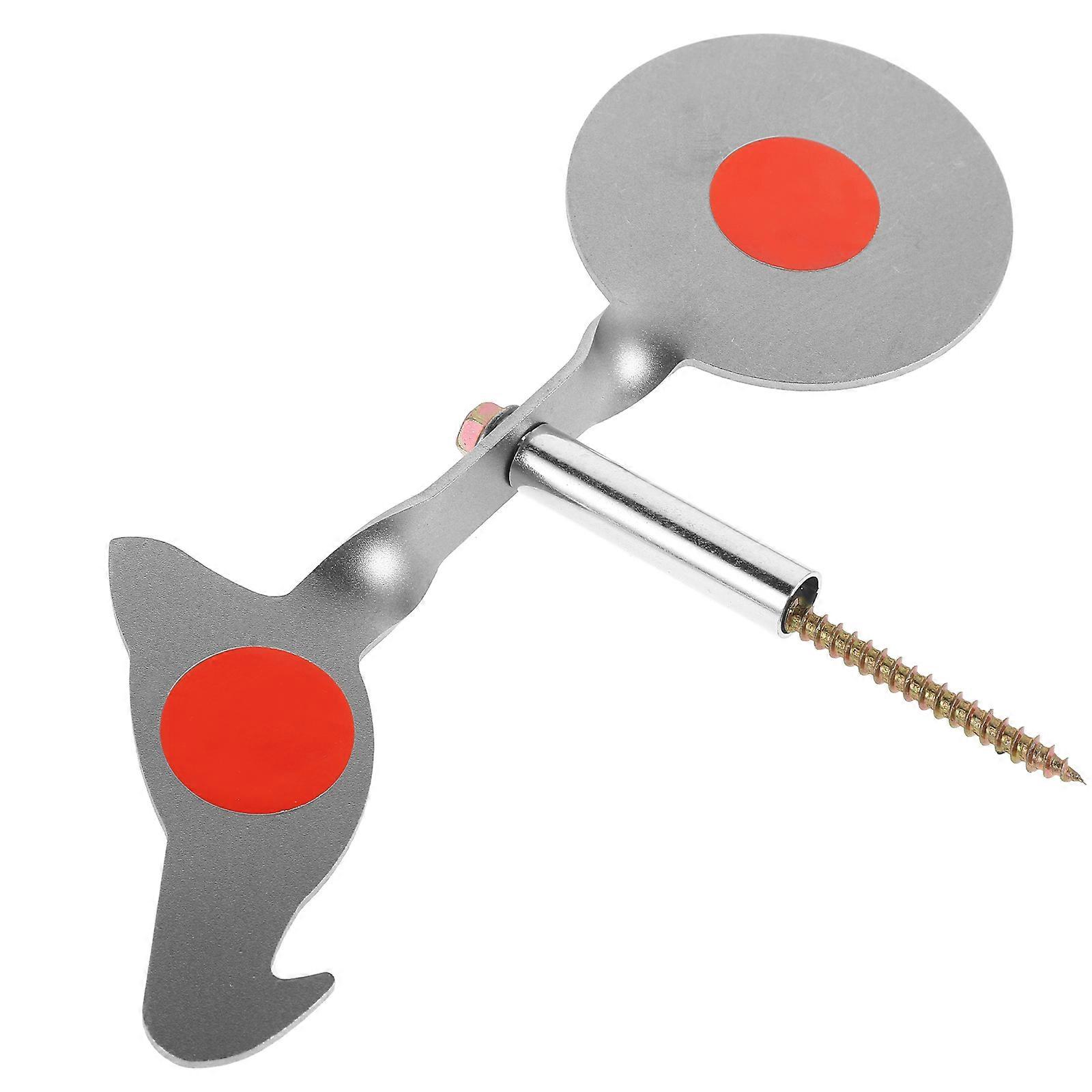 Durable Stainless Steel Rotating target for Practice with Autoreset Design and Assorted Color