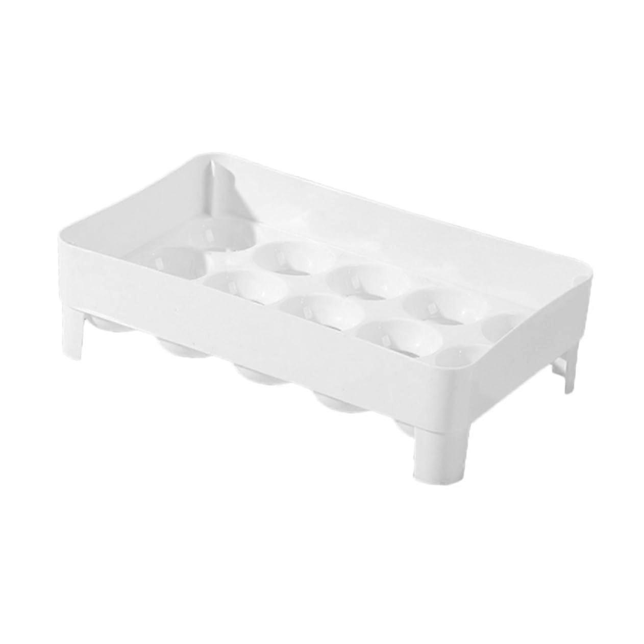 Chicken Egg Storage Box Stackable Egg Tray for Refrigerator FoodGrade Practical Egg Organizer Protects Eggs from Shocks for Home Egg Cooling