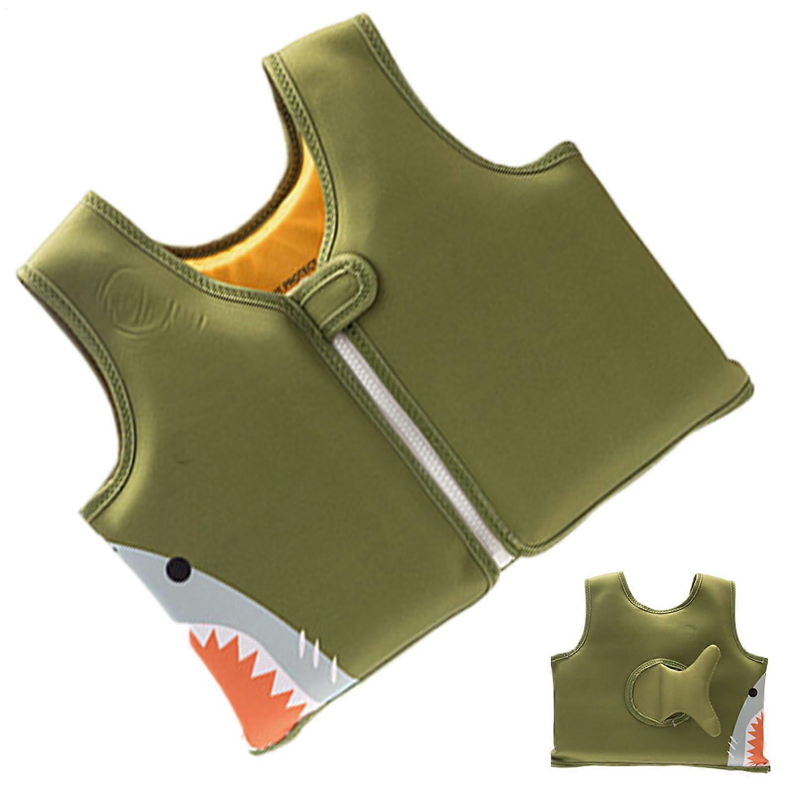 Baby Swim Vest, Double Layer 30mm Sponge, AntiThreesome, Pool Floating for 2050 Pounds by Green