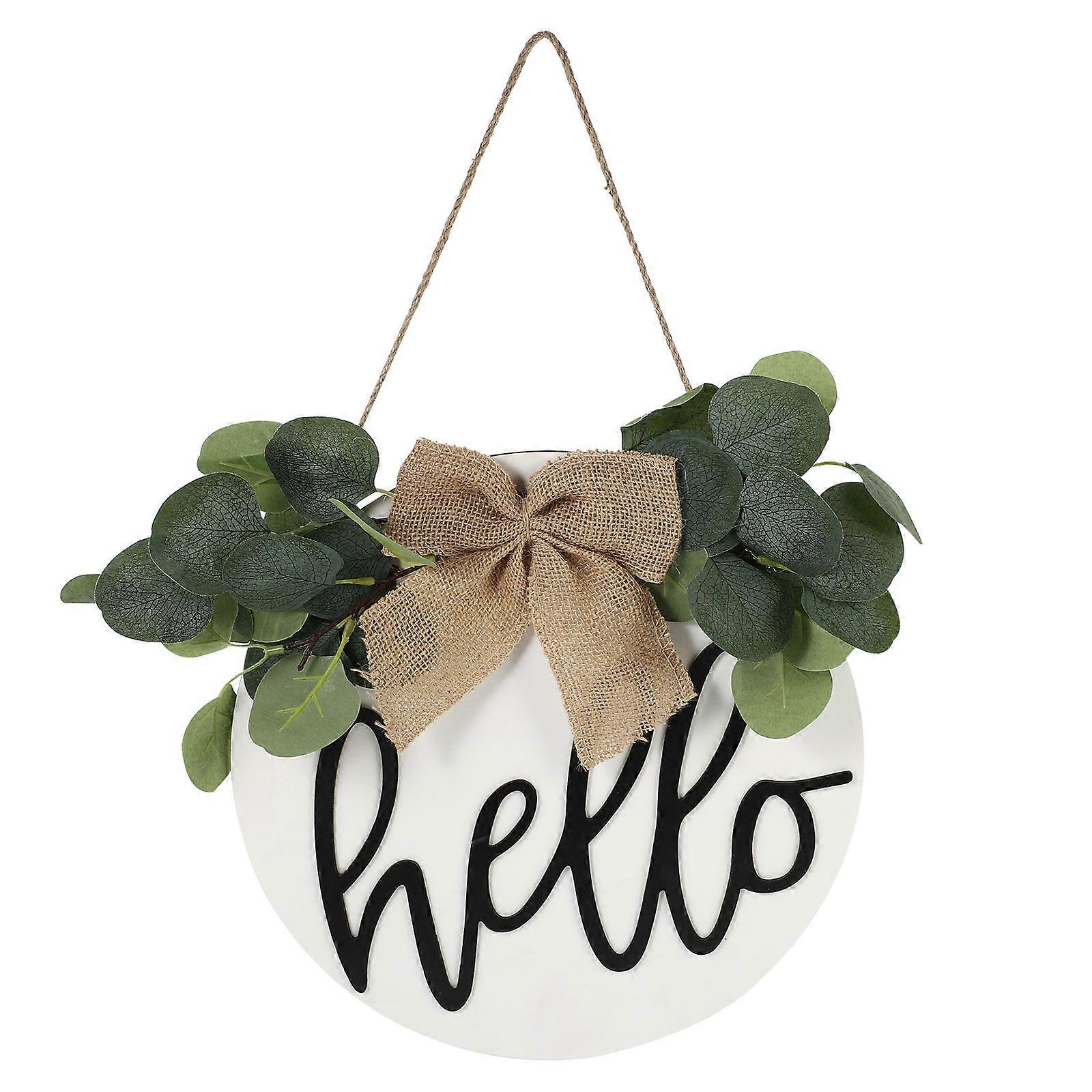 Rustic Style Front Door Pendant Door Decor Guest Welcome Round 1Pcs