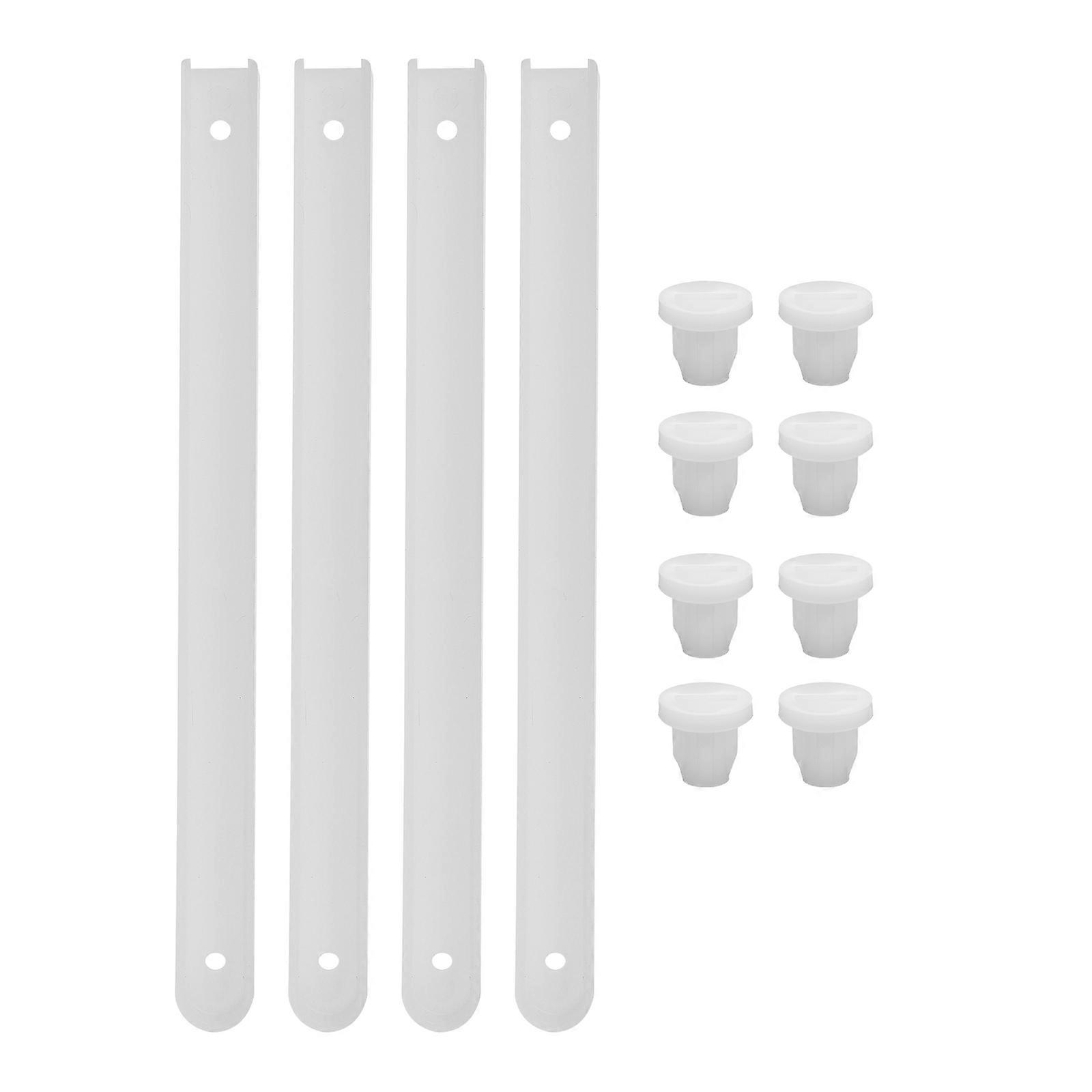 Plastic Rail Heavy Duty Drawer Guides Flexible Movement For Cabinets 7.3×0.6×0.3in Long-term Use 20PCS
