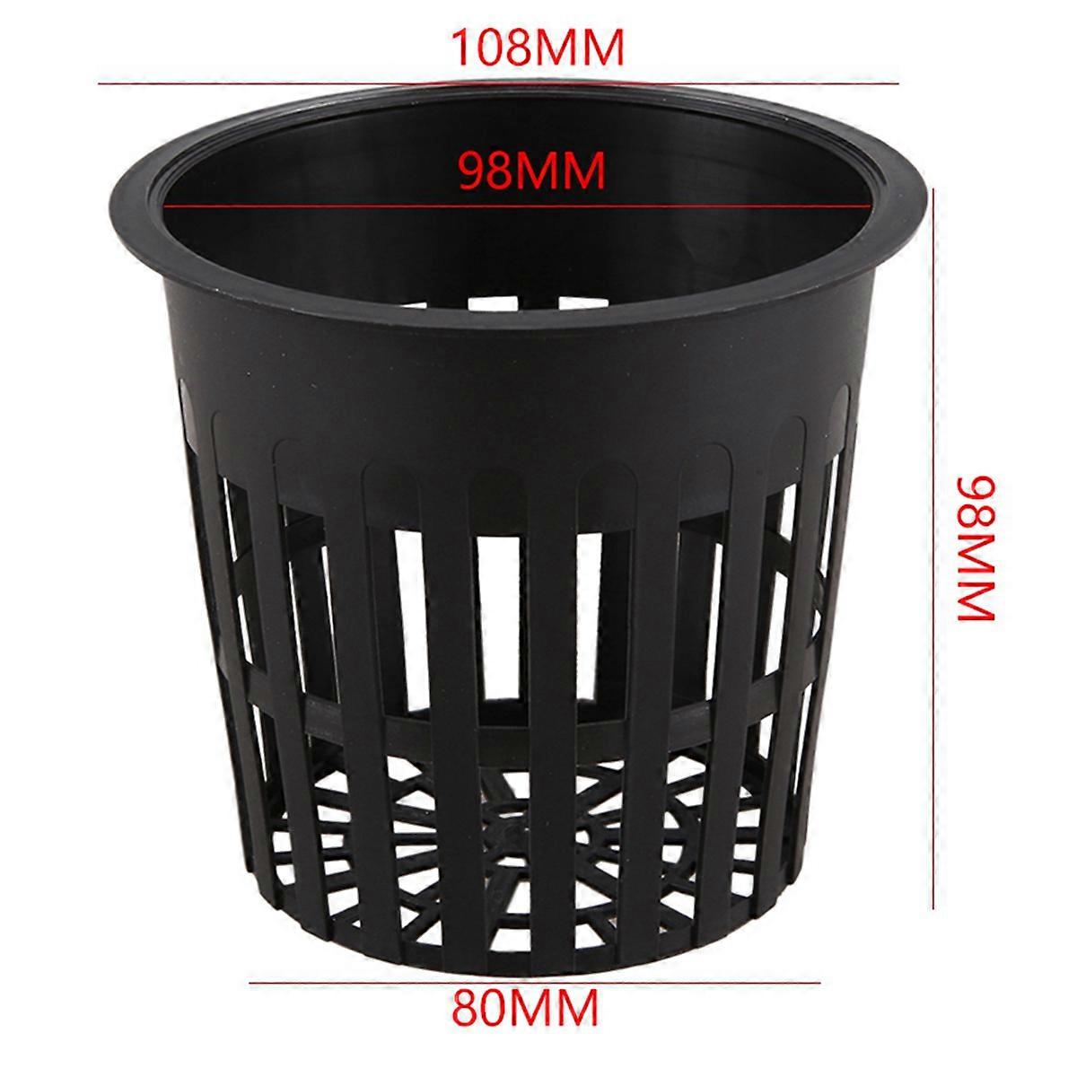 75 Pack 4 Inch Net Cups Slotted Mesh Wide Lip Filter Plant Net Pot Bucket Basket for Hydroponics