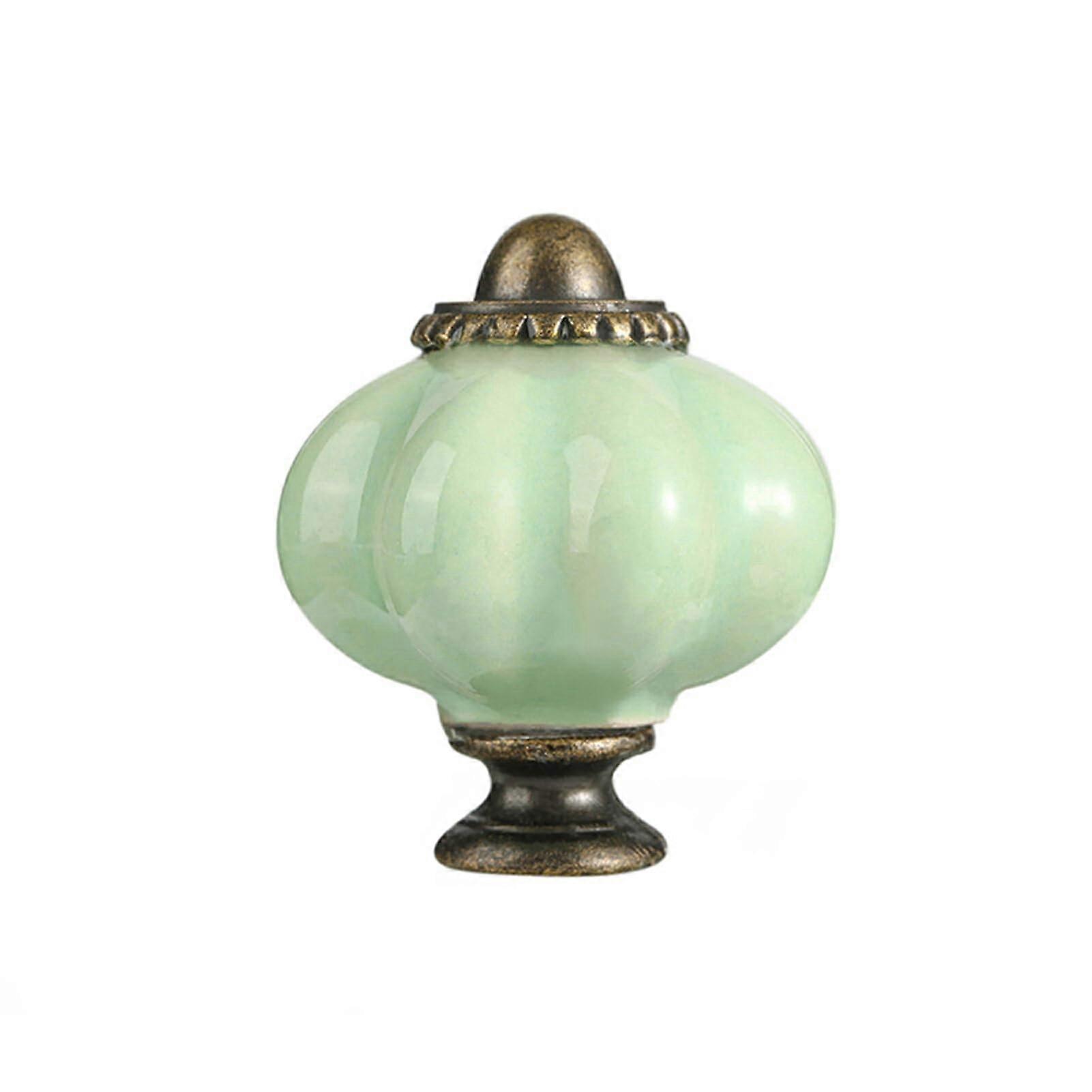 Cupboard Knobs Antique Ceramic Hardware Light Green For Kitchen Cabinets And Drawer Fronts Handmade Drawer Handles