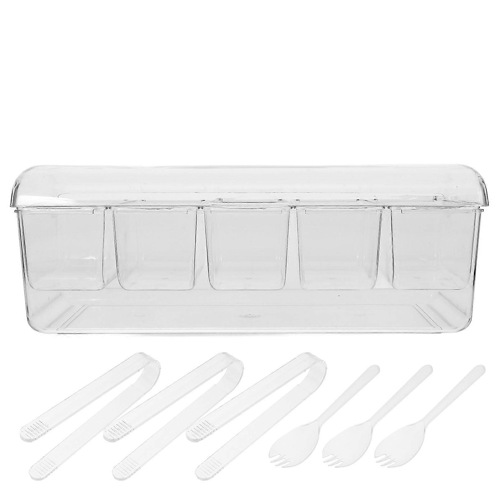 Rectangular Ice Chilling Container For Food Storage Ideal For Family Outings 1 Set