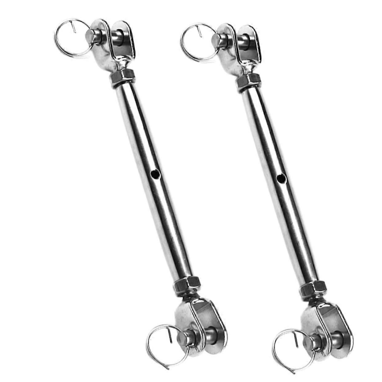 2 Pieces Turnbuckle Heavy Duty Durable Wire Rope Tensioning System for Installation Applications