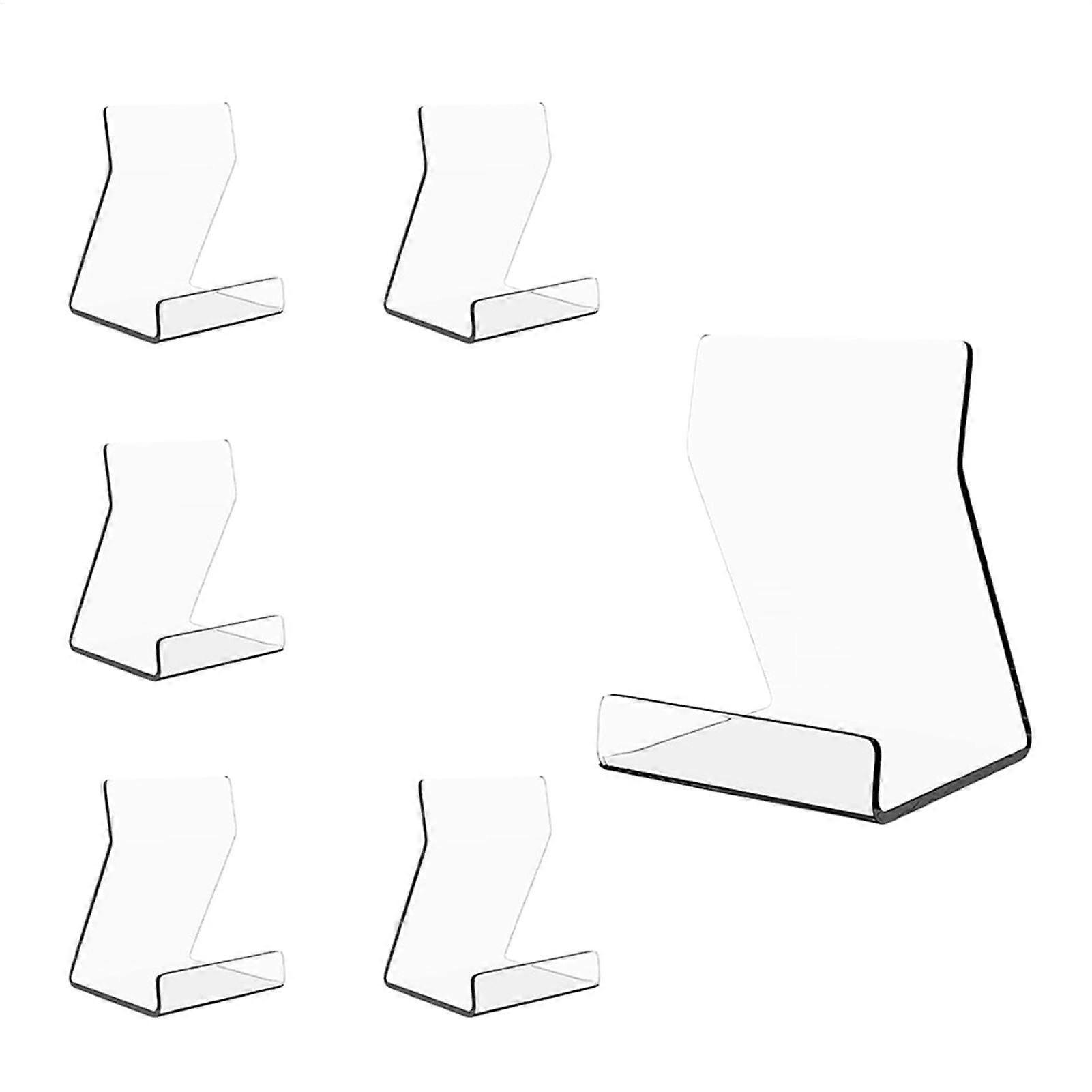 Acrylic Book Display Stand, Clear Acrylic Easel Stand for Small Pictures, Multi-Use in Library, Office, Home