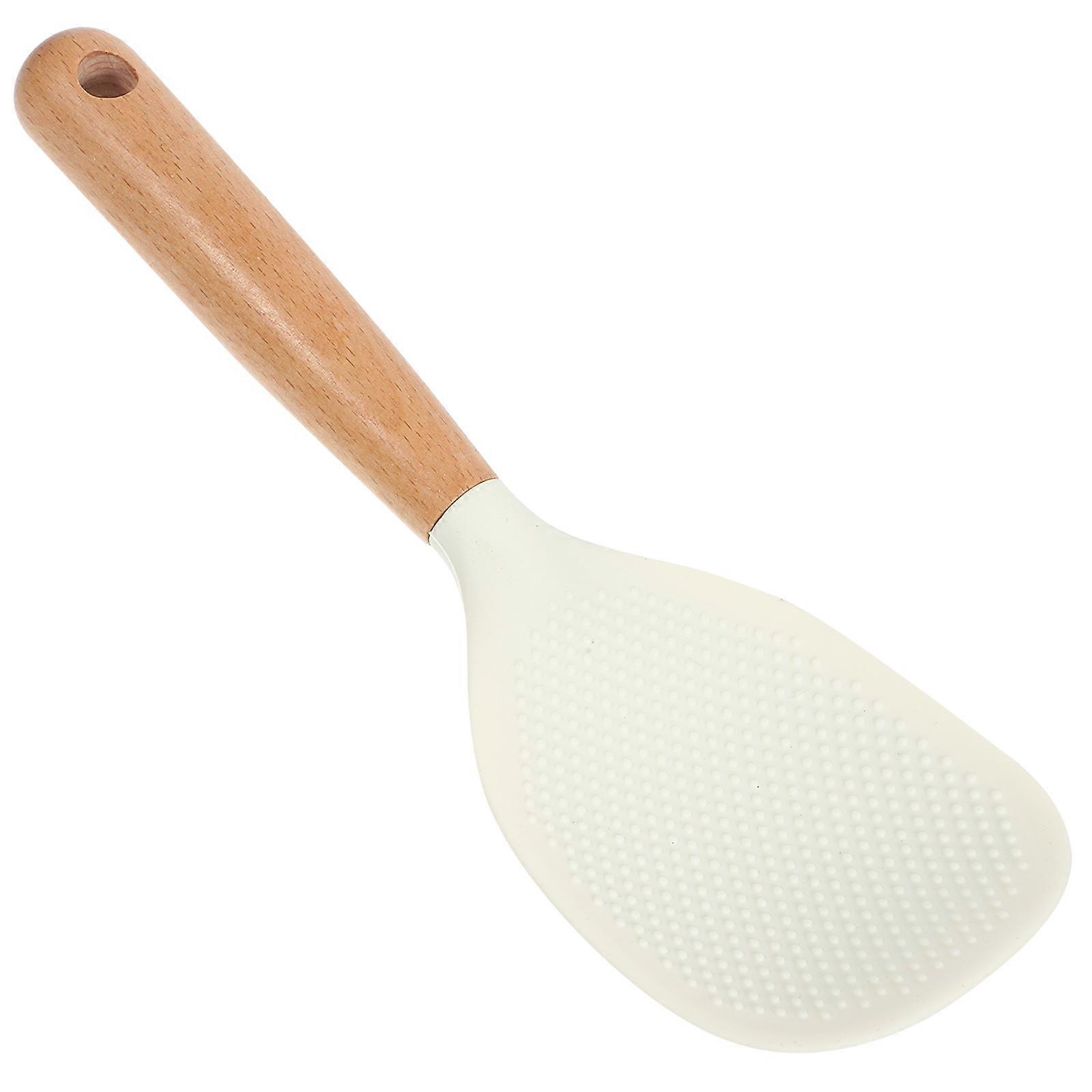 Reusable Rice Scoop with Ergonomic Grip, Lightweight Kitchen Sushi Spoon for Rice Cooker, Non Stick Serving Paddle, Easy to Clean and Store