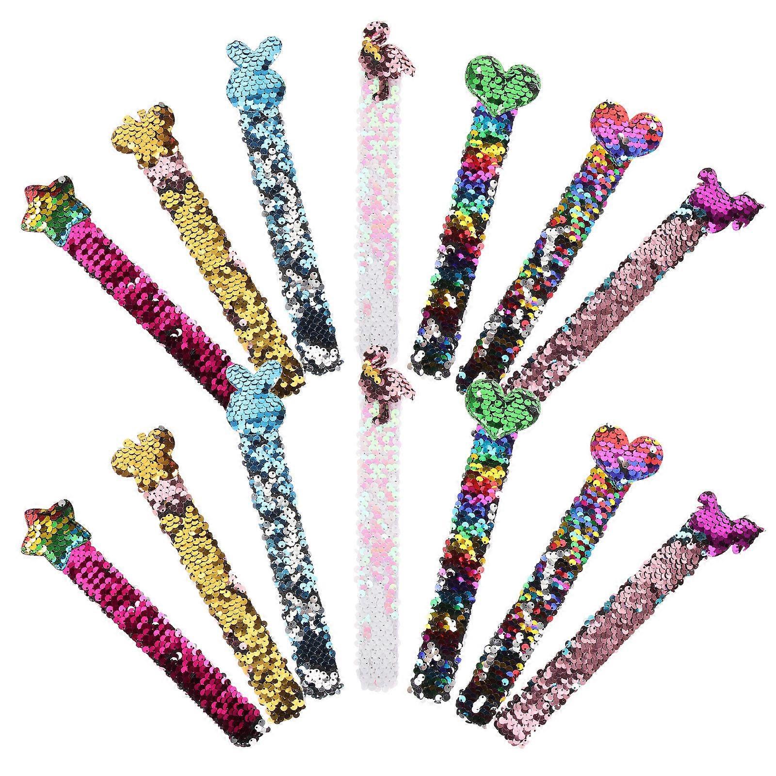 Assorted Color Snap Ring Bracelets with High Visibility Perfect for Wearing and Kids Events 16PCS