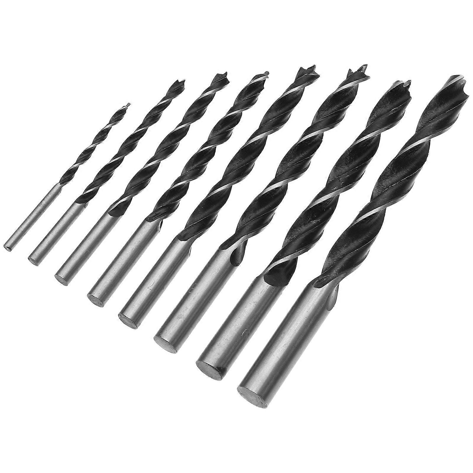 8pcs Stainless Steel Drill Bit Set High Hardness 3 to 10mm
