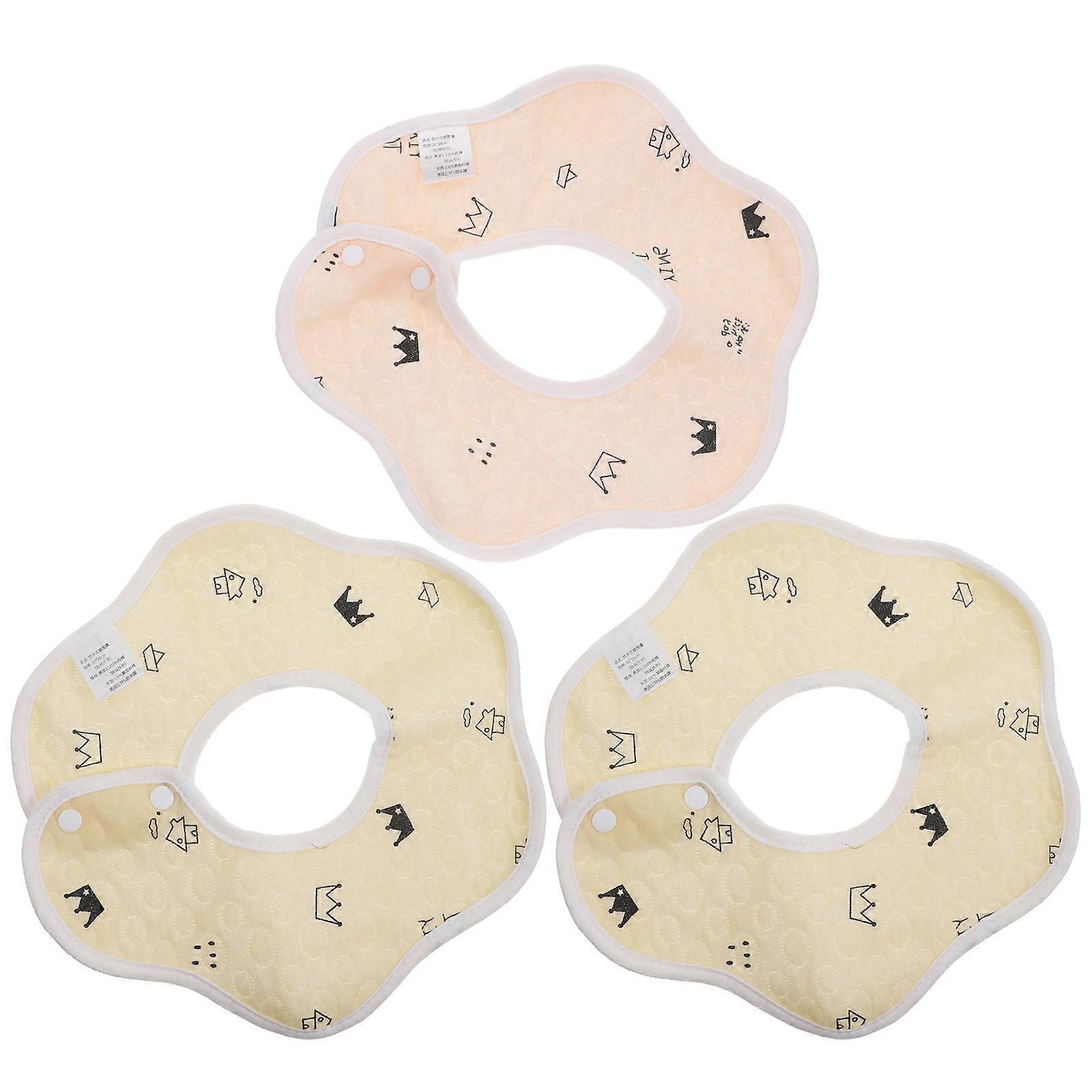 3Pcs Baby Boy Girl Bandana Bibs for Feeding Time Colorful Drool Protection Bibs
