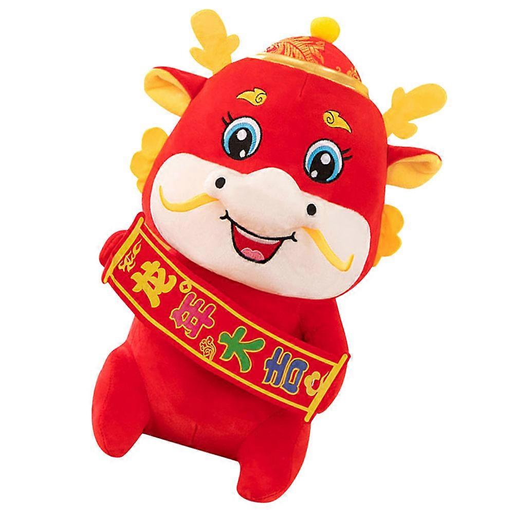 Adorable Plush Toy with Vivid Expression for Chinese New Year Celebrations and Decor