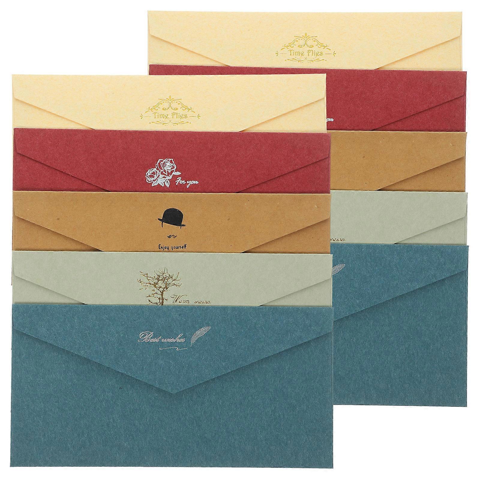 Colorful Business Envelopes For Party Invitations With Assorted Color For Sending Letters In 10Pcs