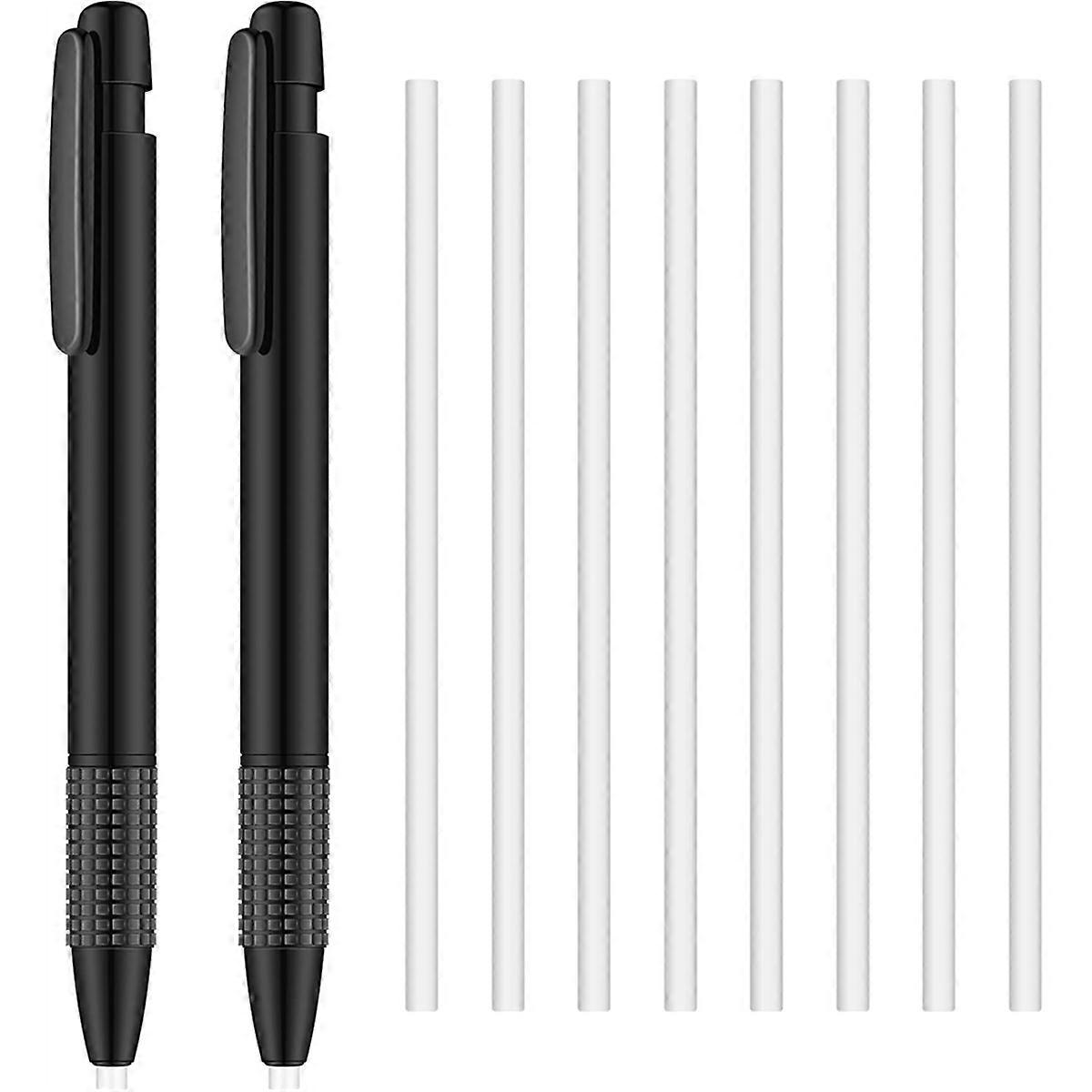 Retractable Eraser and Refill Mechanical 3.8mm Pen Style Art Eraser for Artists Drawing, Students T