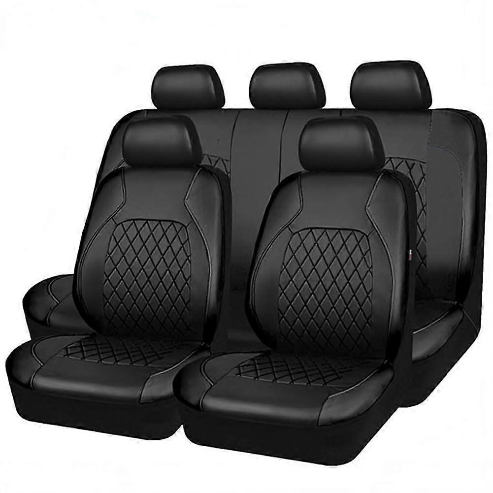Seat Covers Compatible with Jeep Wrangler JK 2-Door 2011-2017 Front Rear A-Black, Durable Material and Perfect Fit