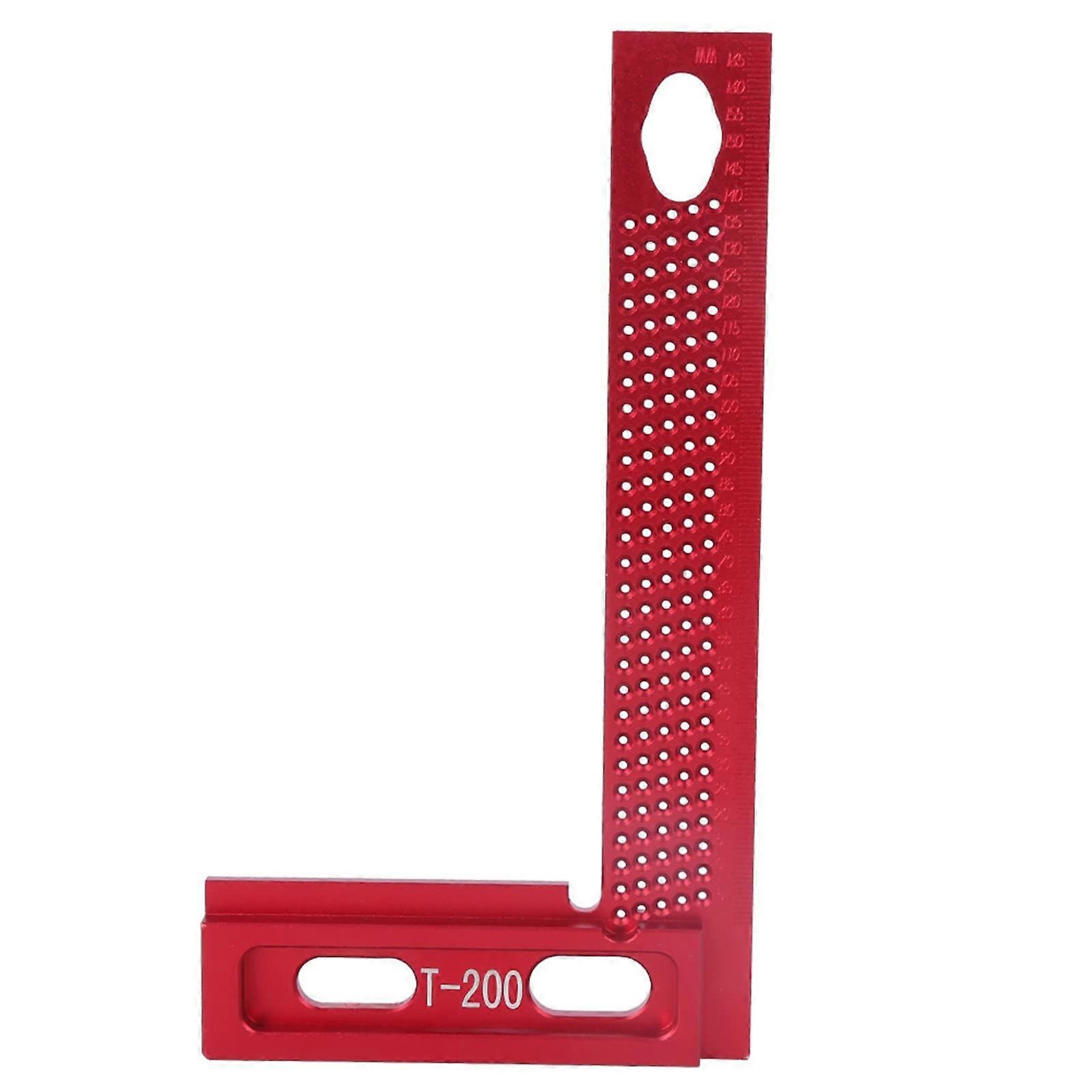 Hole Ruler Measuring Tool, Aluminium Alloy T-Shaped Scribing Gauge for Woodworking, Accurate Marking and Measurement